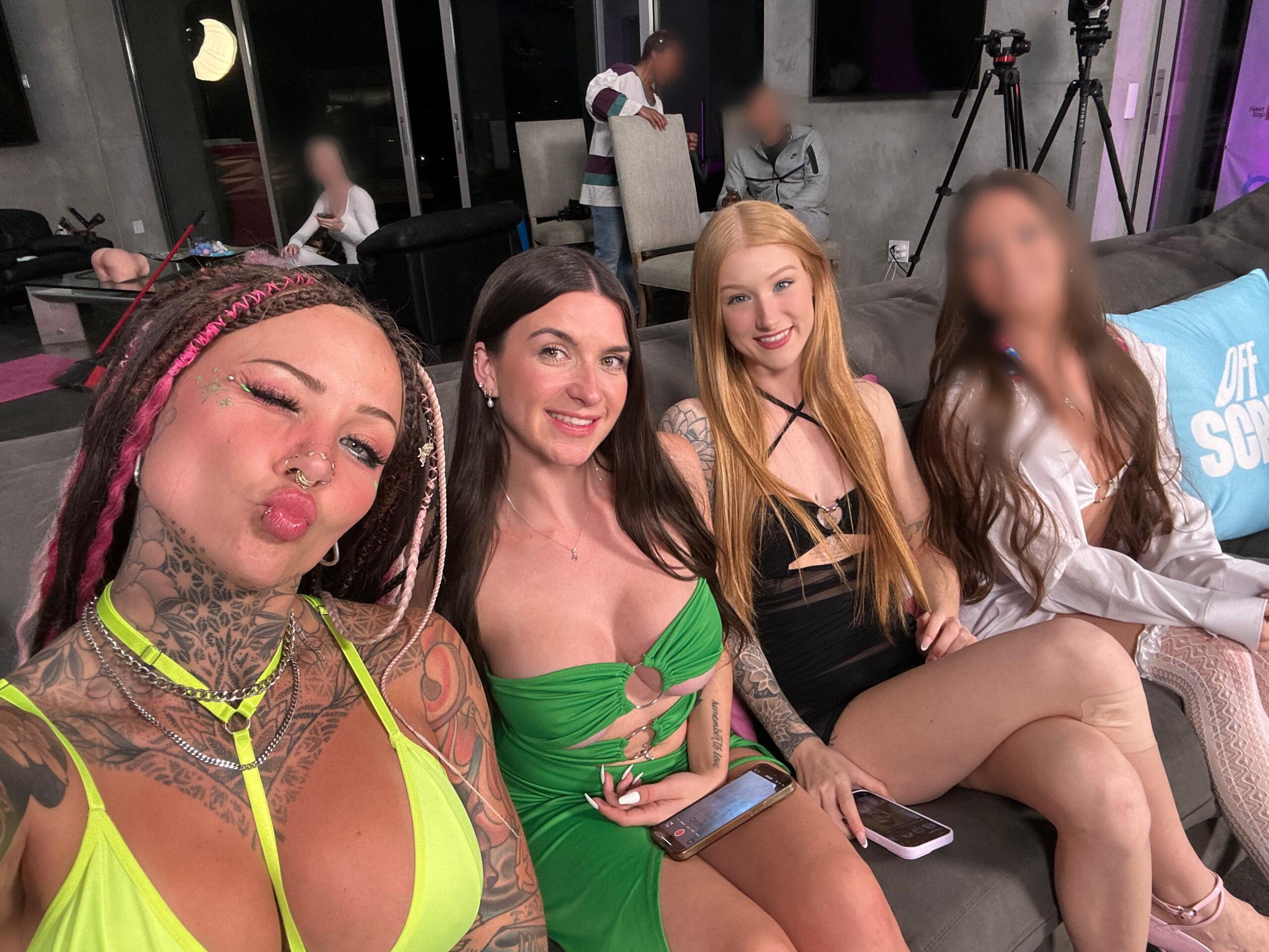 Avery Skye behind the scenes