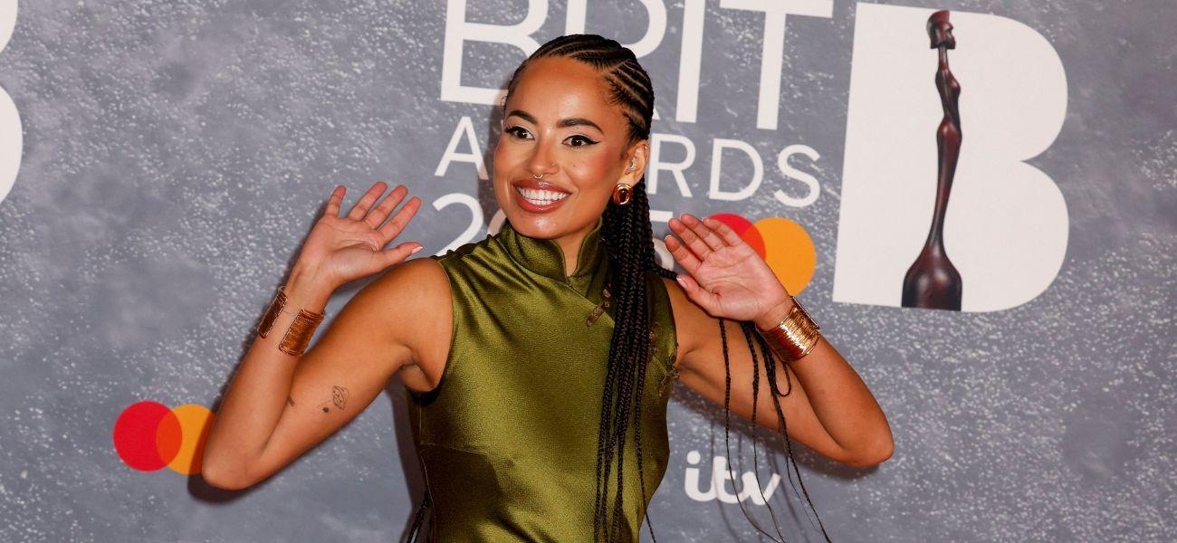 Amber Gill on red carpet