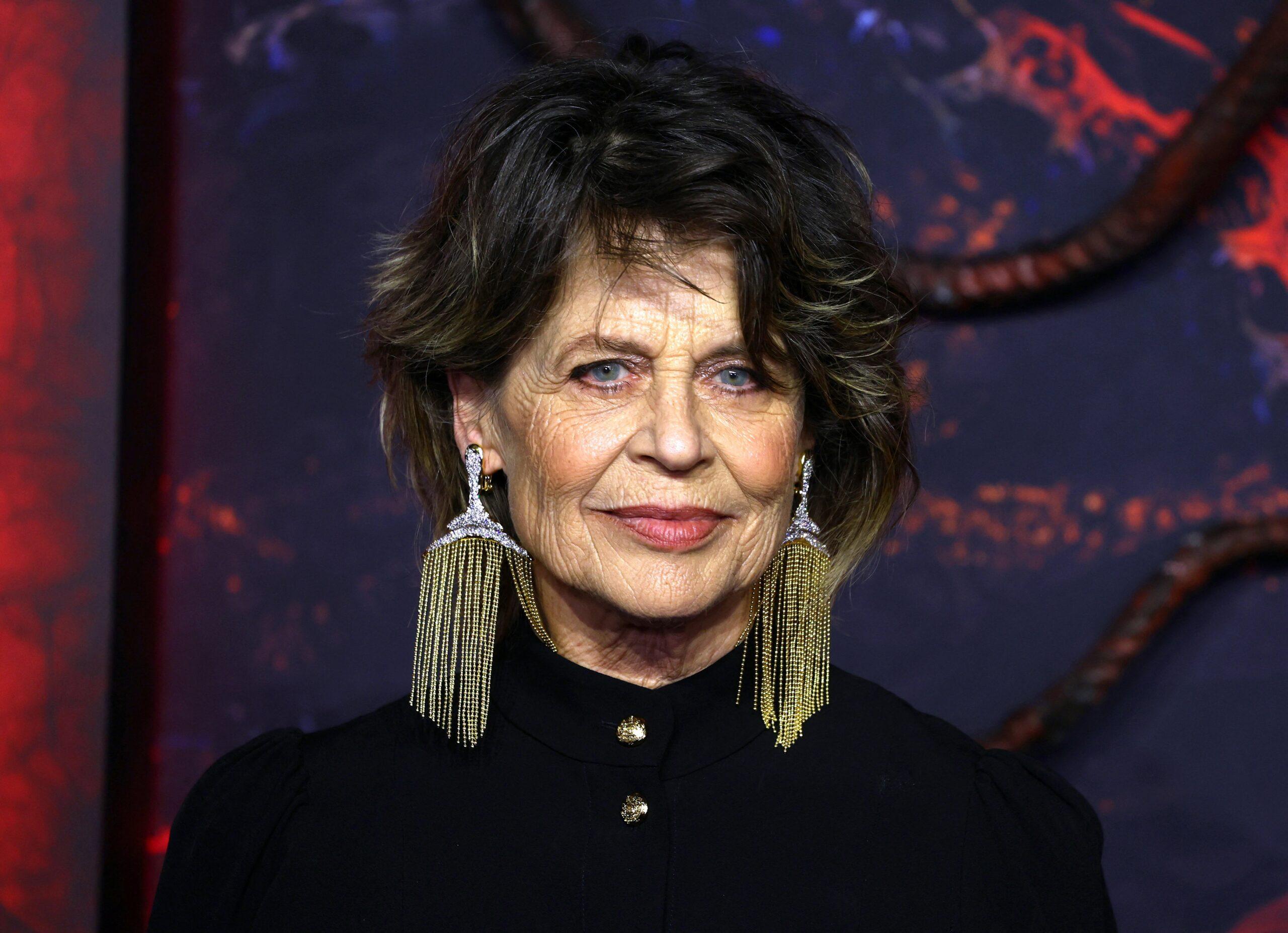 Linda Hamilton at The Stranger Things Season 5, Volume 1 screening in London