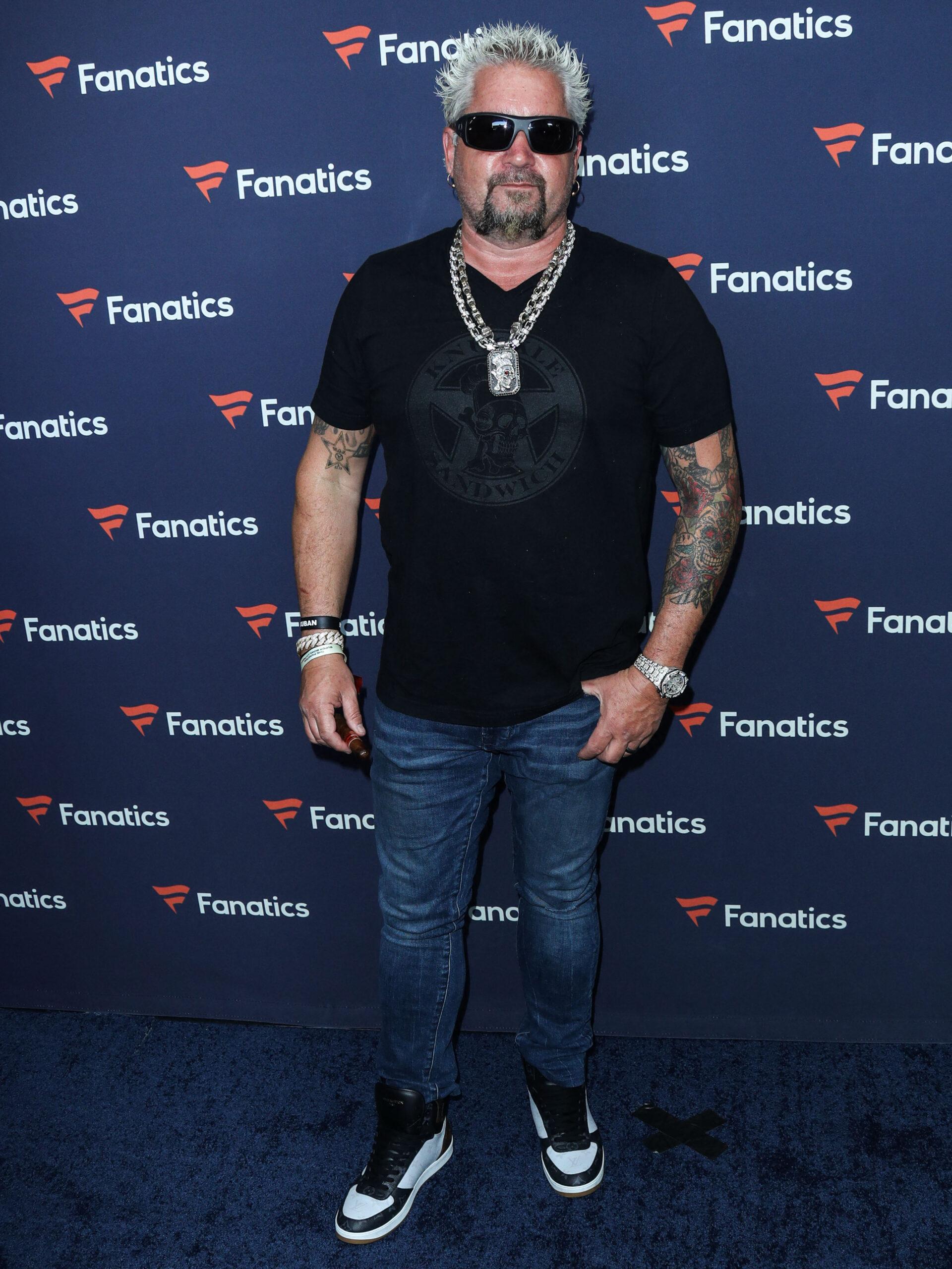 Guy Fieri at Michael Rubin's Fanatics Super Bowl Party 2022