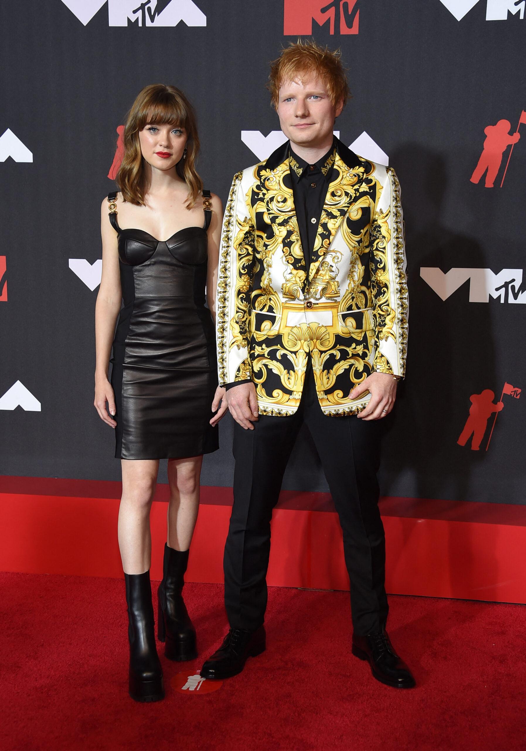 Cherry Seaborn and Ed Sheeran at the 2021 MTV VMAs