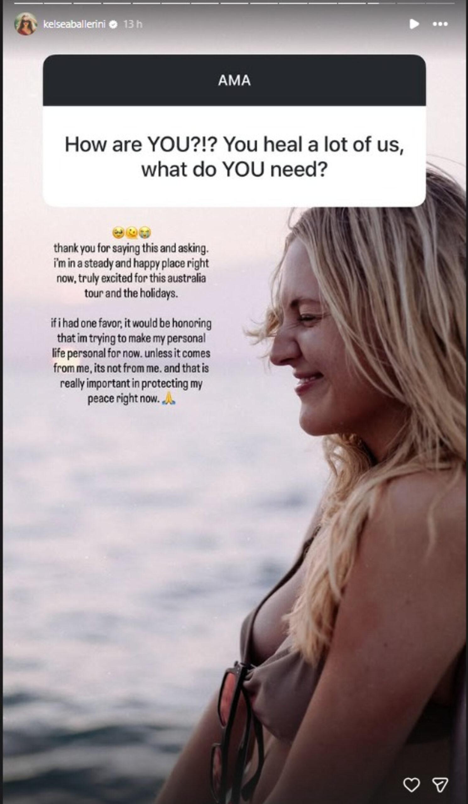 Kelsea Ballerini wants to preserve her peace