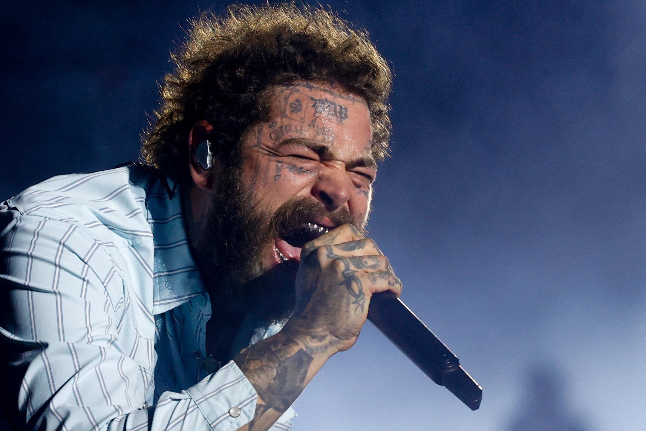Post Malone performs at Barcelona's Olympic Stadium