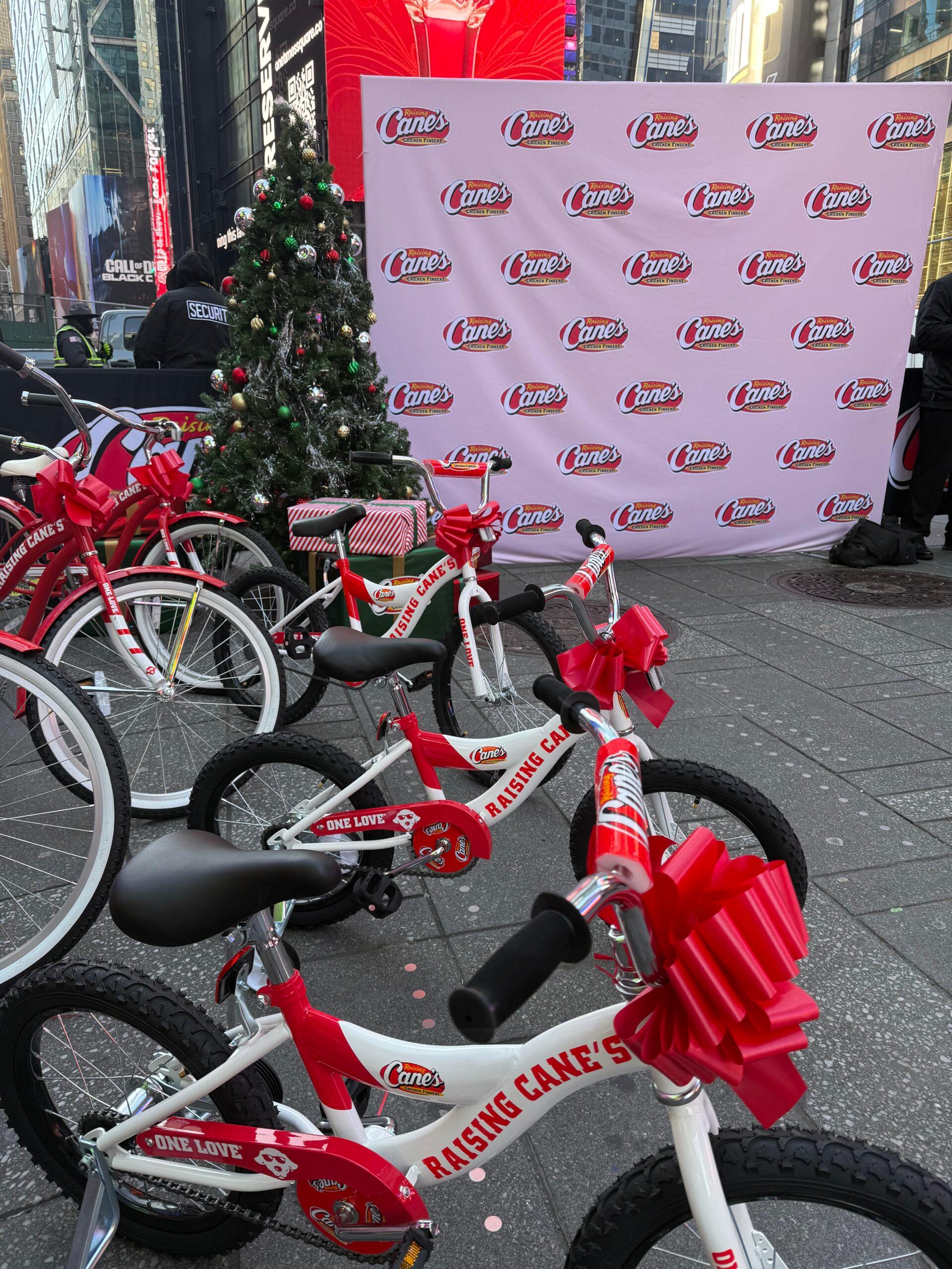 Raising Cane's bike giveaway in New York