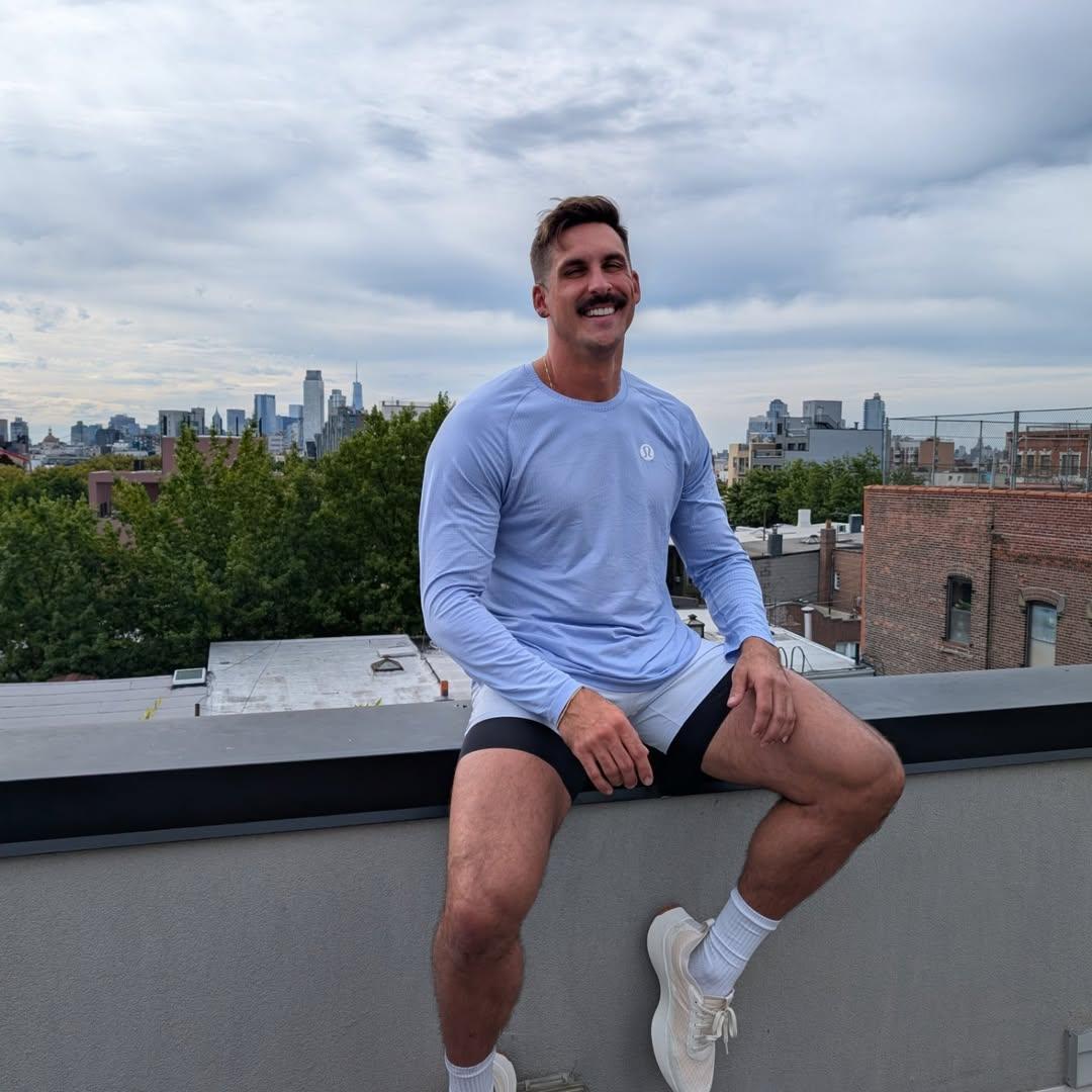 Cody Rigsby sitting on the ledge