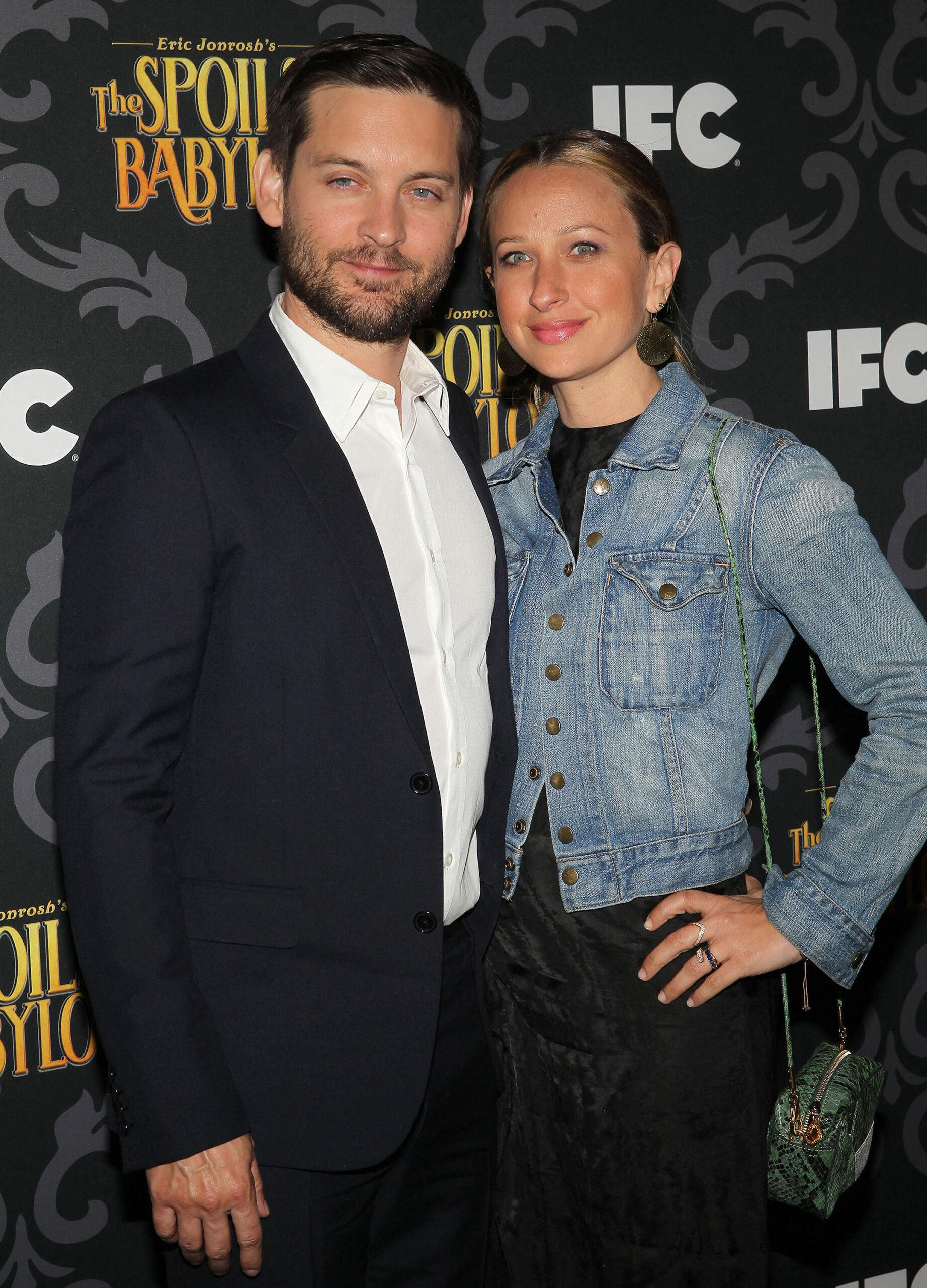 Tobey Maguire and Jennifer Meyer at "The Spoils Of Babylon" Los Angeles Premiere