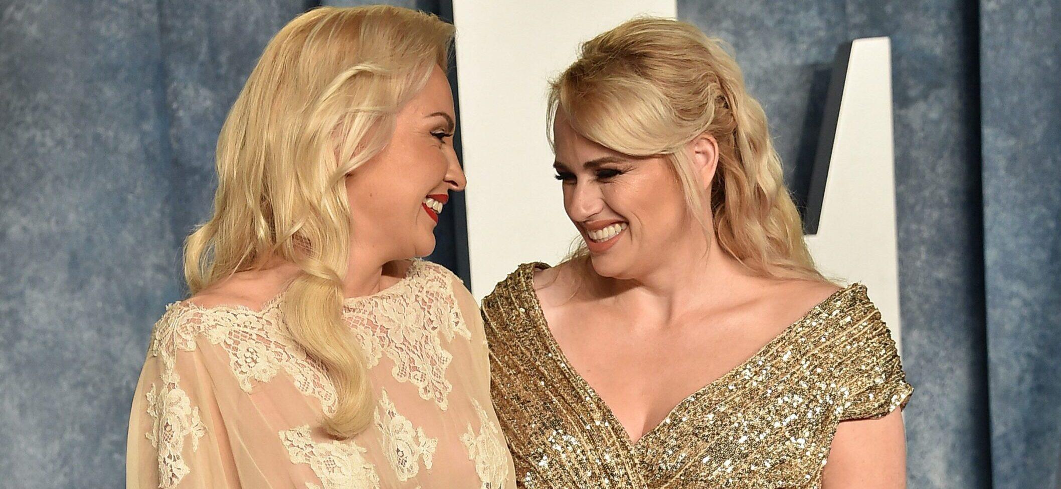 Ramona Agruma and Rebel Wilson at Vanity Fair Oscar Party