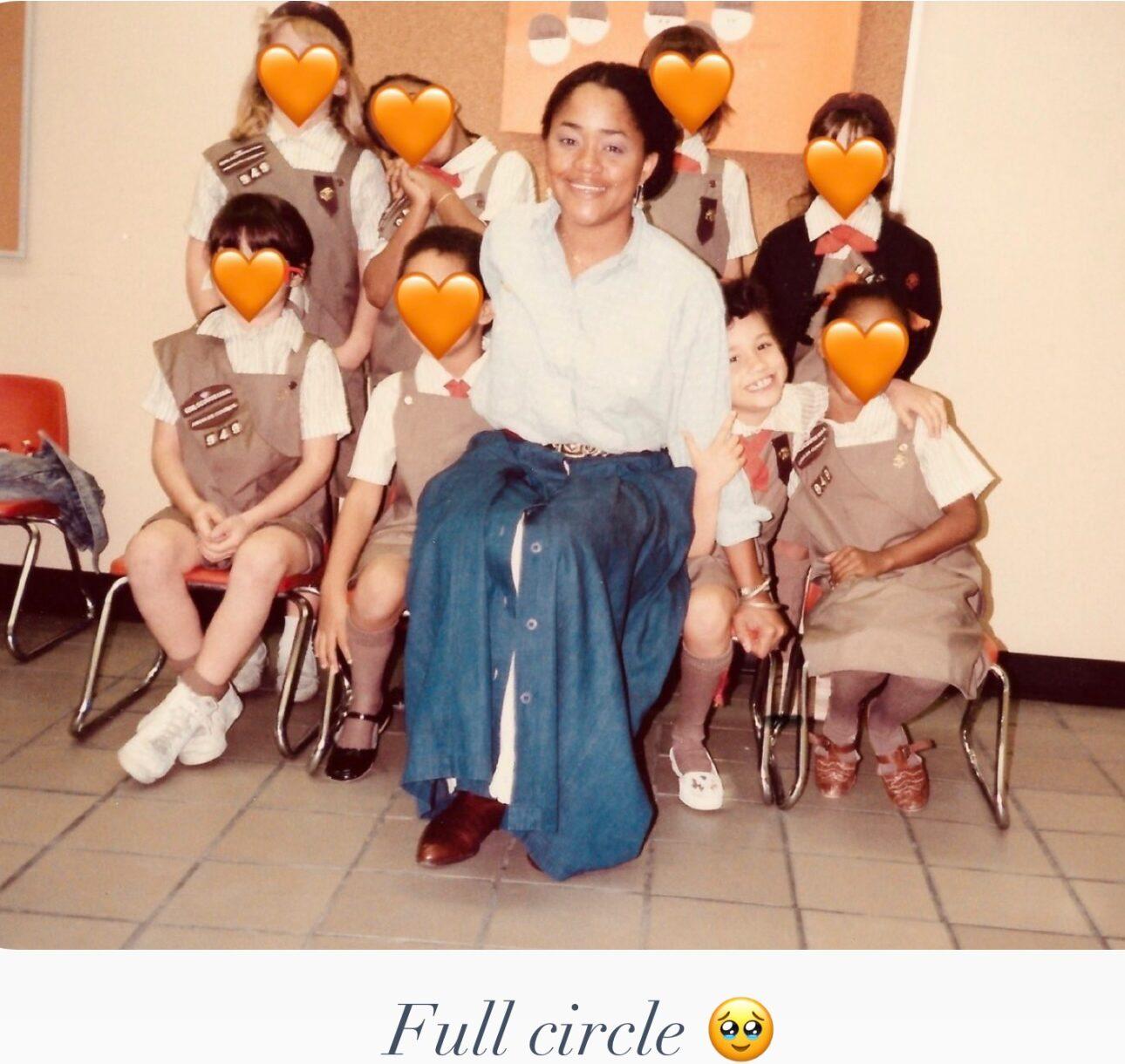 Meghan Markle and her mom in a throwback photo