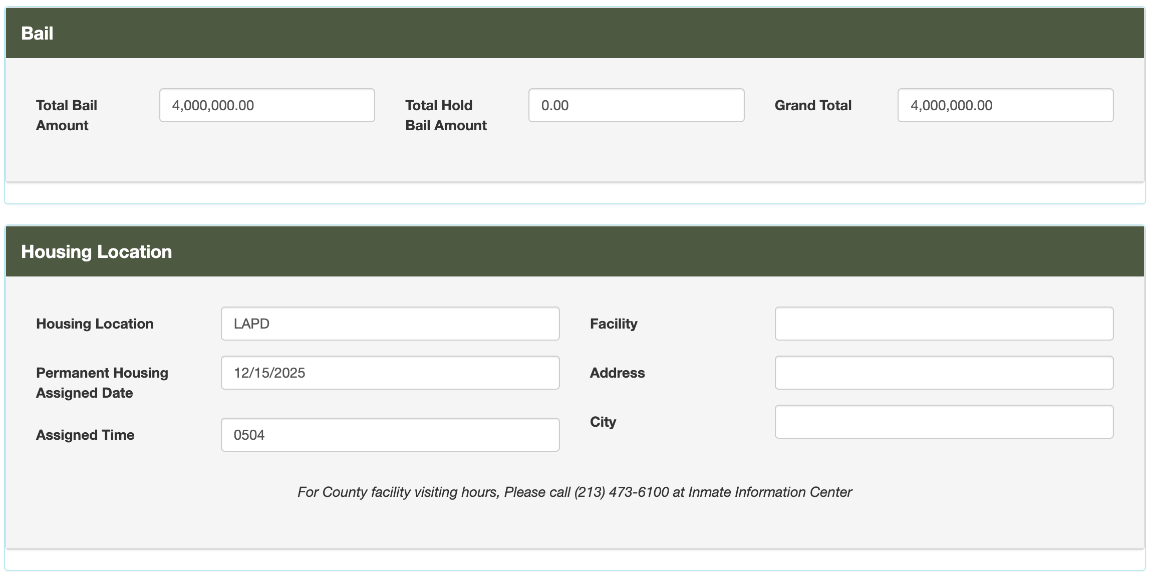 Nick Reiner's arrest booking details