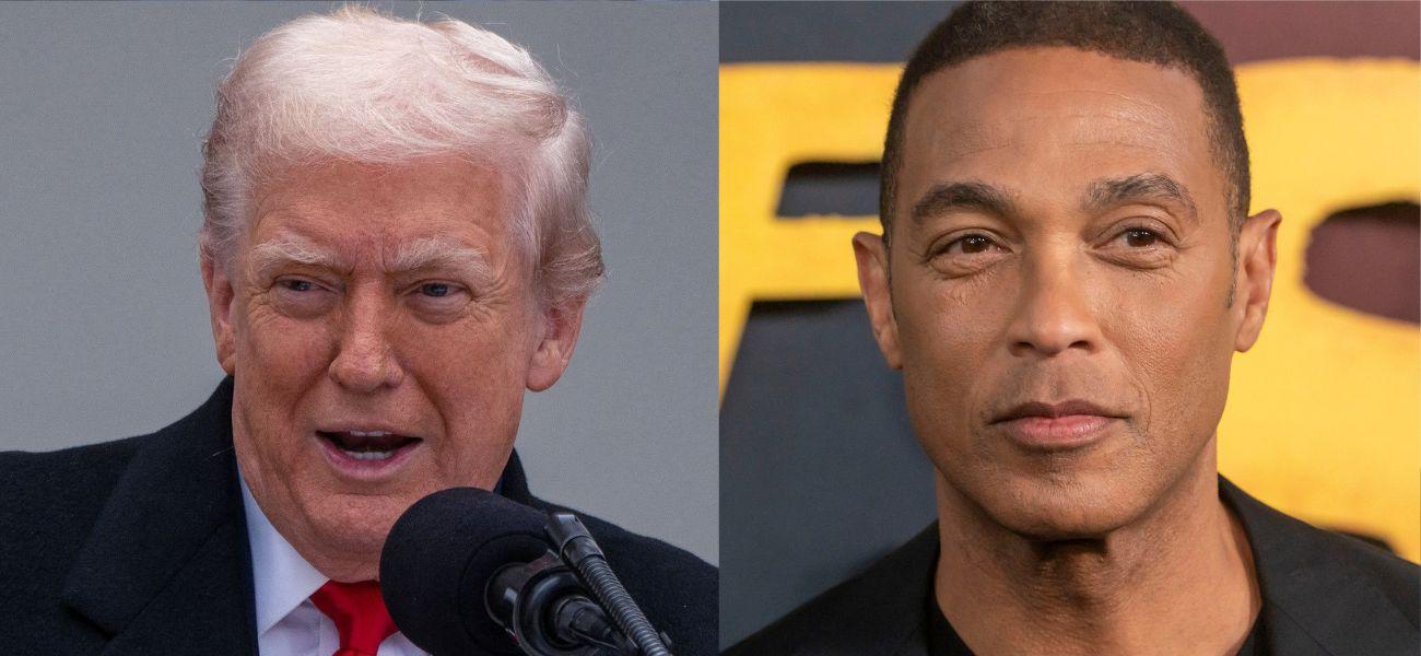 Photo collage of Donald Trump and Don Lemon.