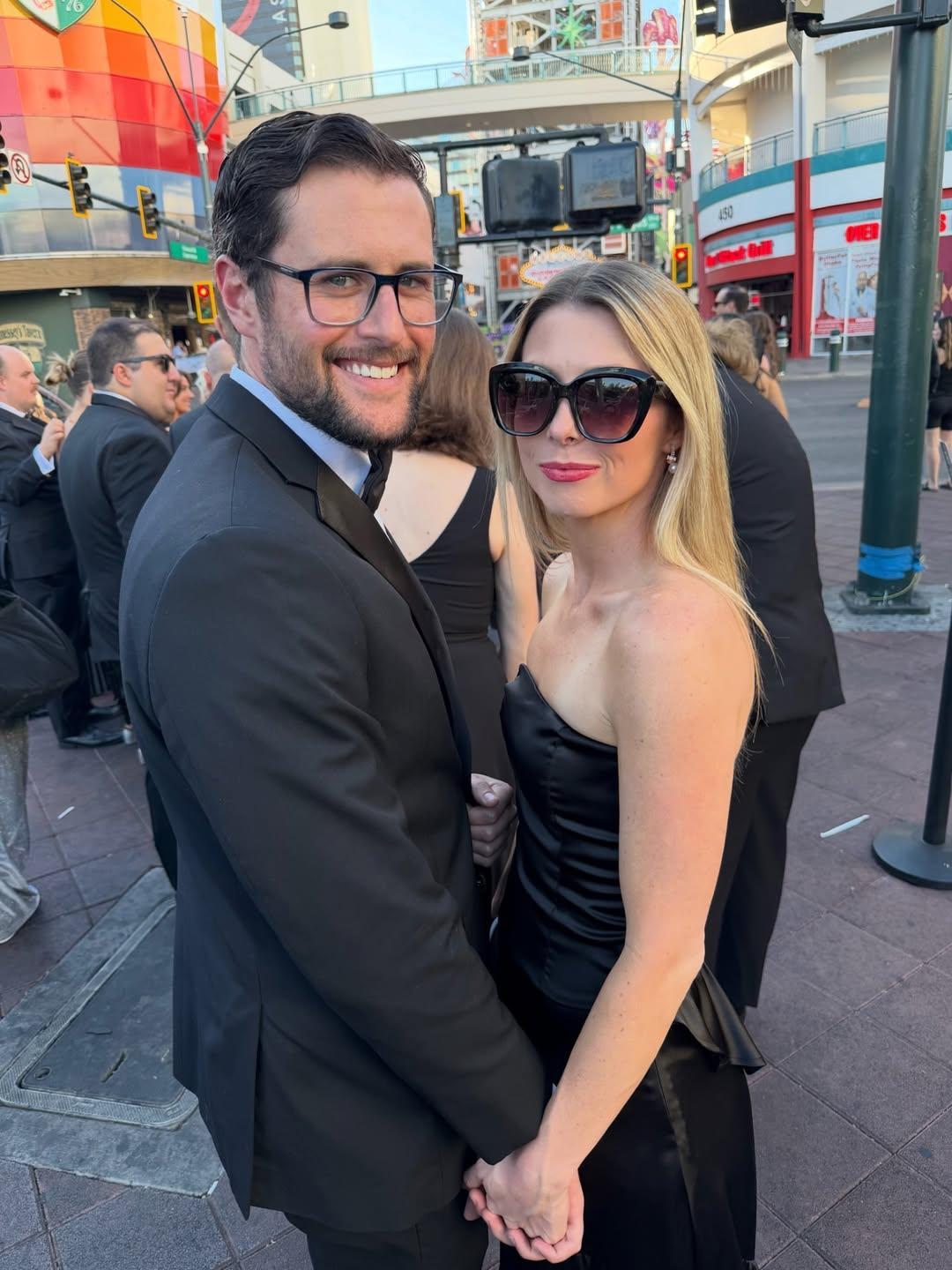 Jake Reiner and his girlfriend