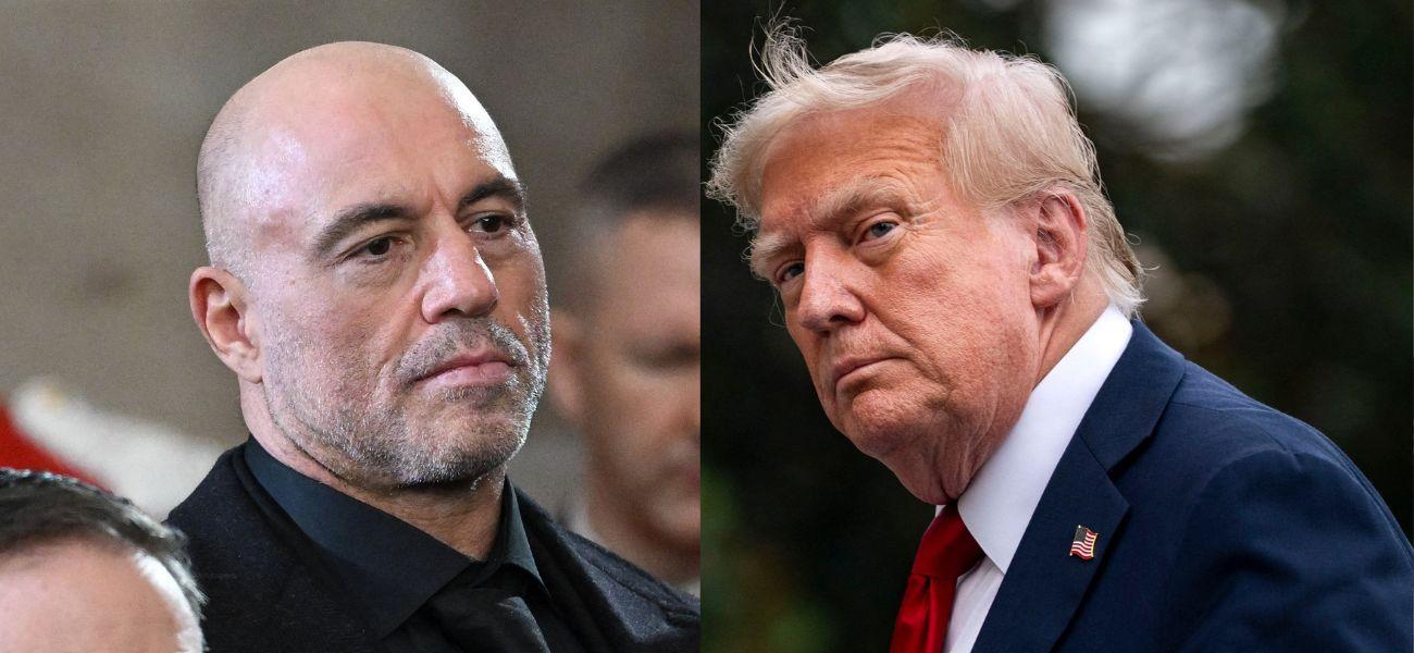 Joe Rogan, Donald Trump photo collage