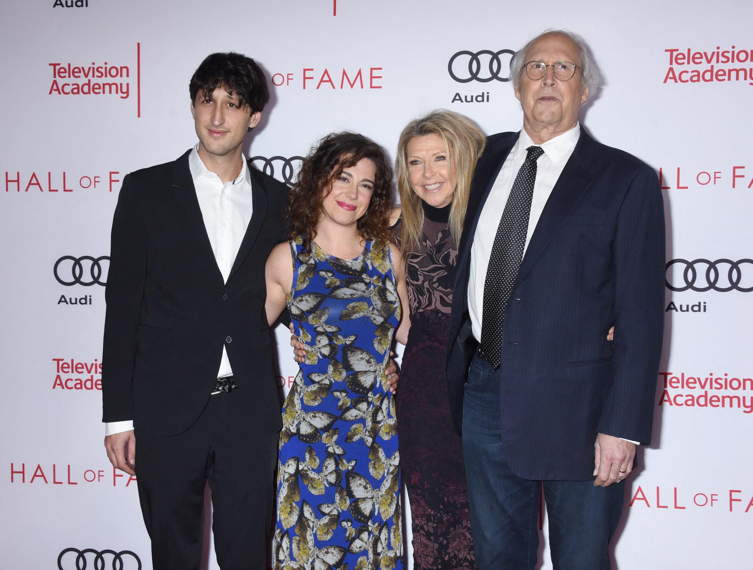 Chevy Chase and his family at 24th Hall of Fame Ceremony Celebrates Television Legends