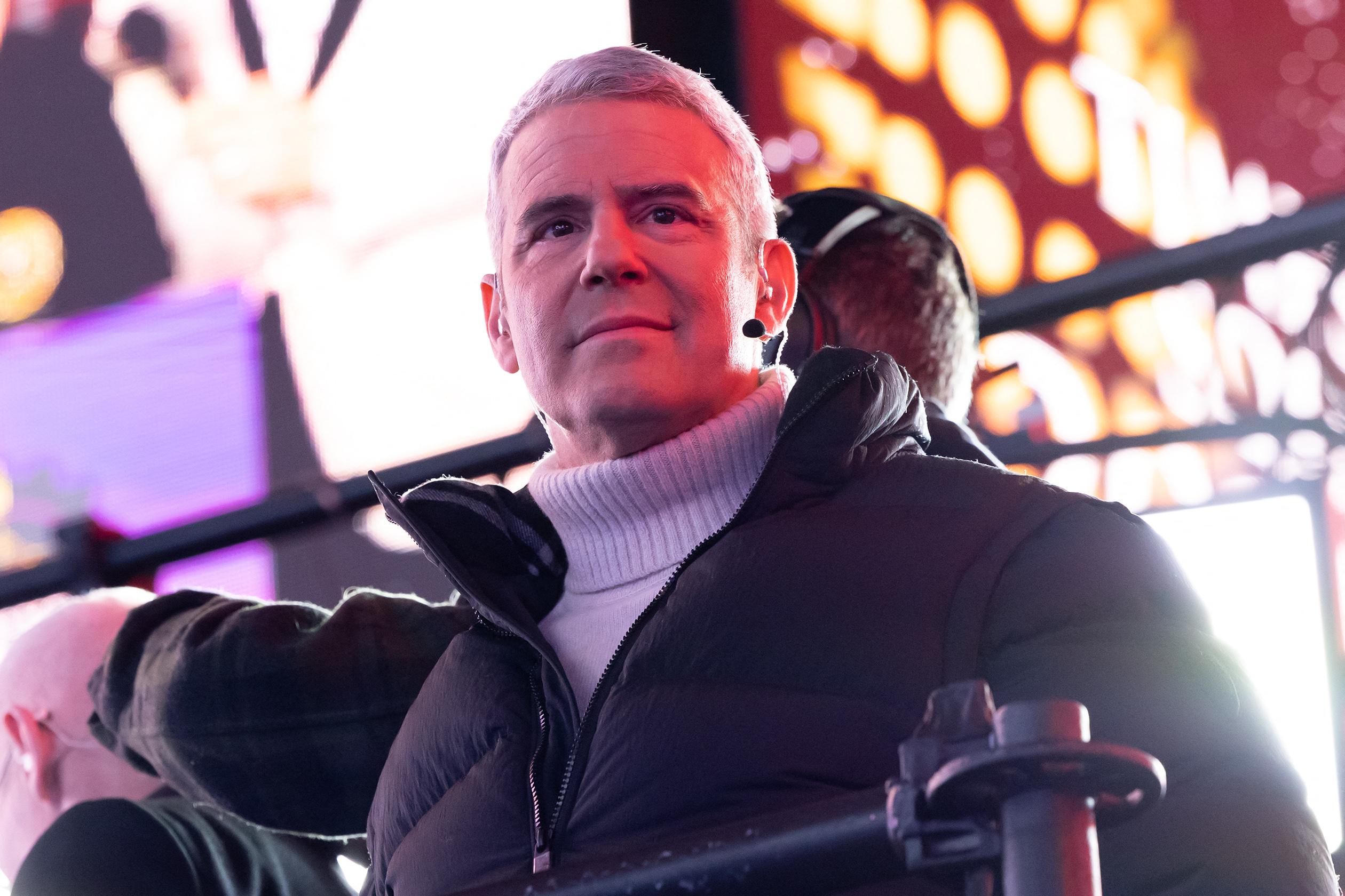 Andy Cohen at New Years Eve Entertainment in Time Square