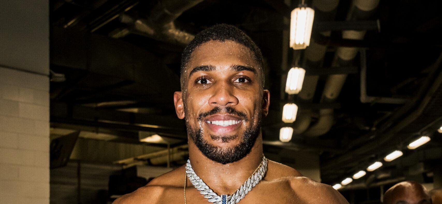 Anthony Joshua after fight with Jake Paul.