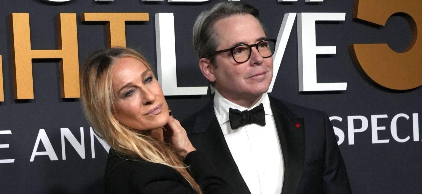 Sarah Jessica Parker and Matthew Broderick at SNL 50: The Red Carpet -New York City....