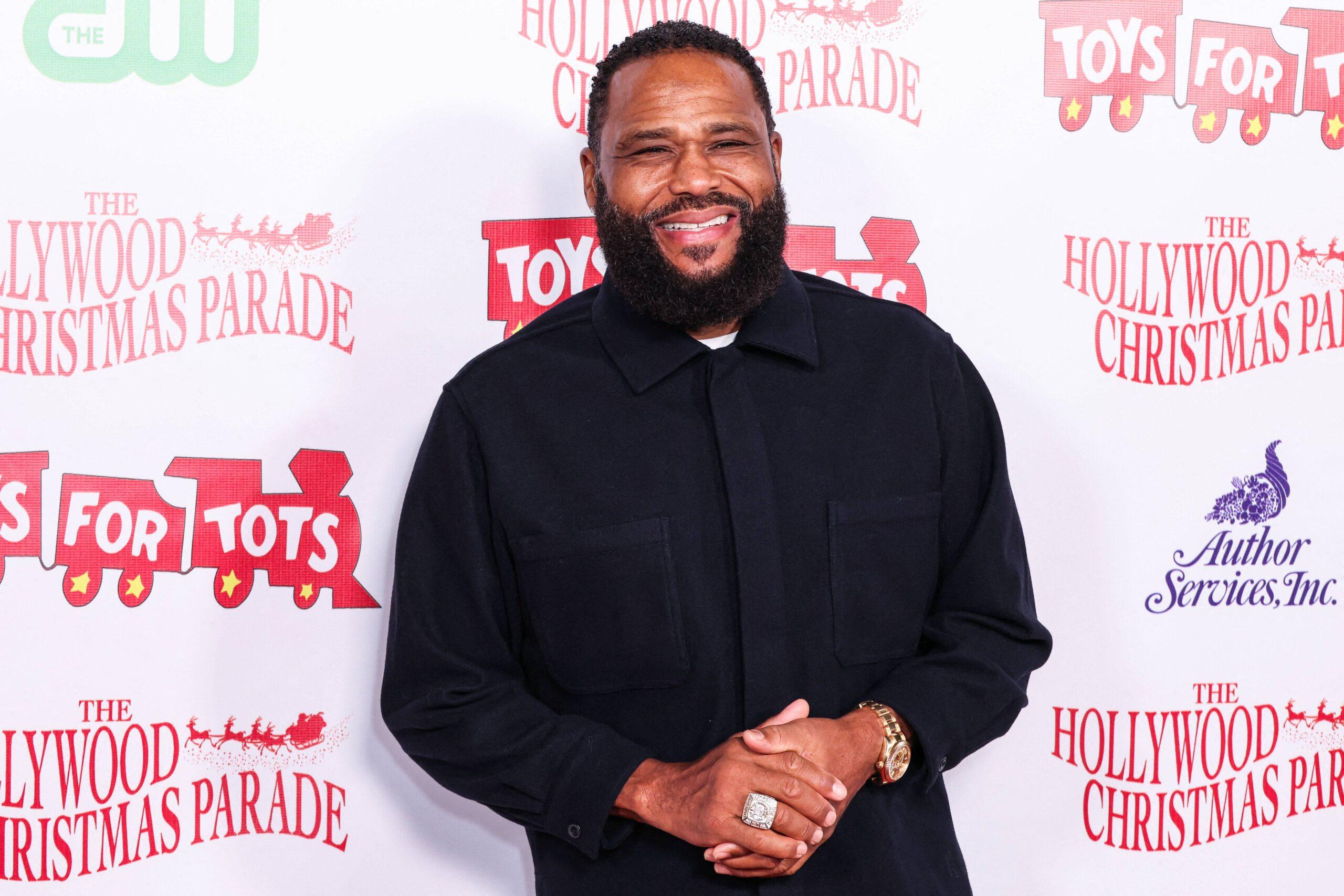Anthony Anderson at the 93rd Annual Hollywood Christmas Parade Featuring Grand Marshal Luke Wilson To Support Marine Toys For Tots