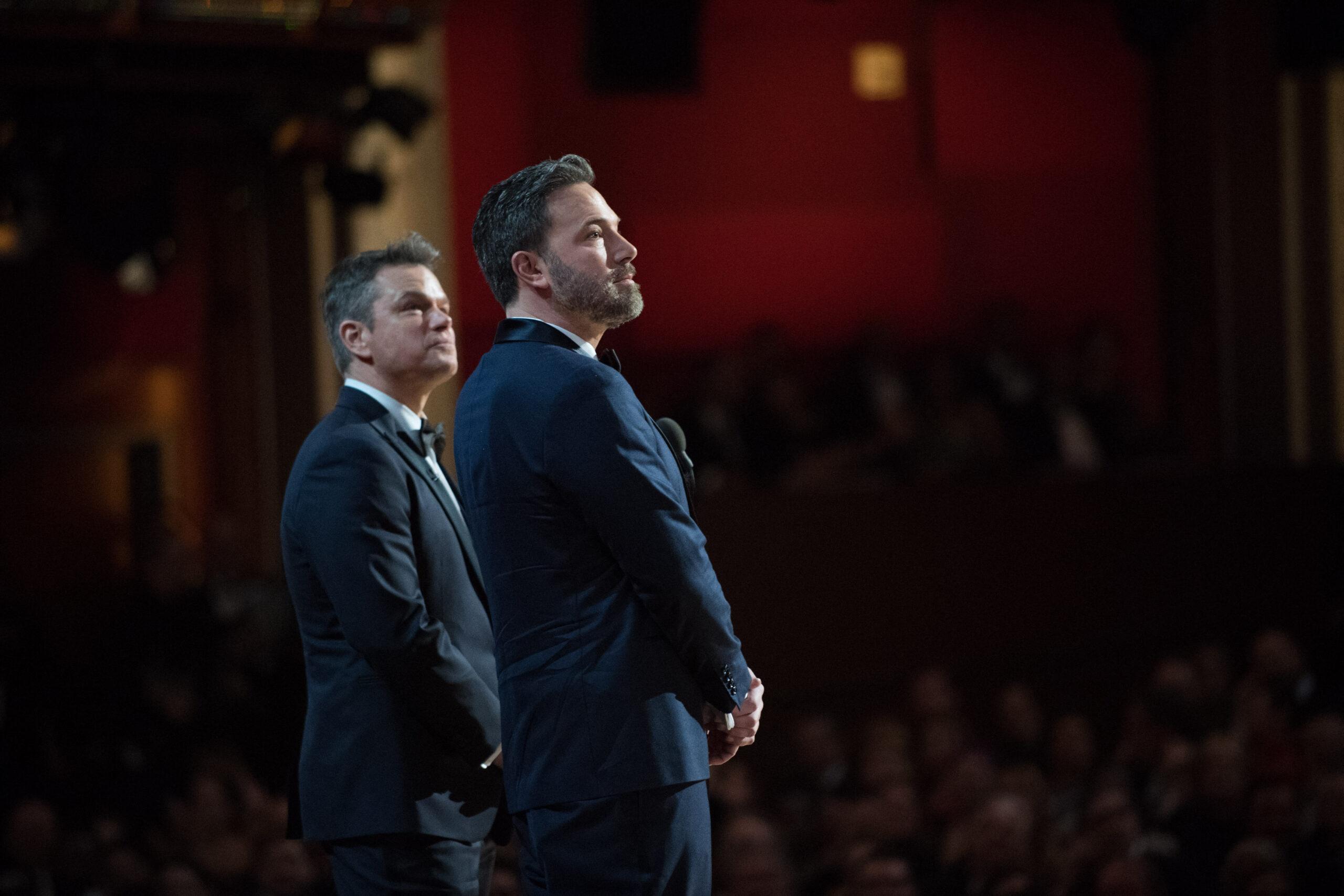 Ben Affleck and Matt Damon at the 89th Academy Awards Ceremony