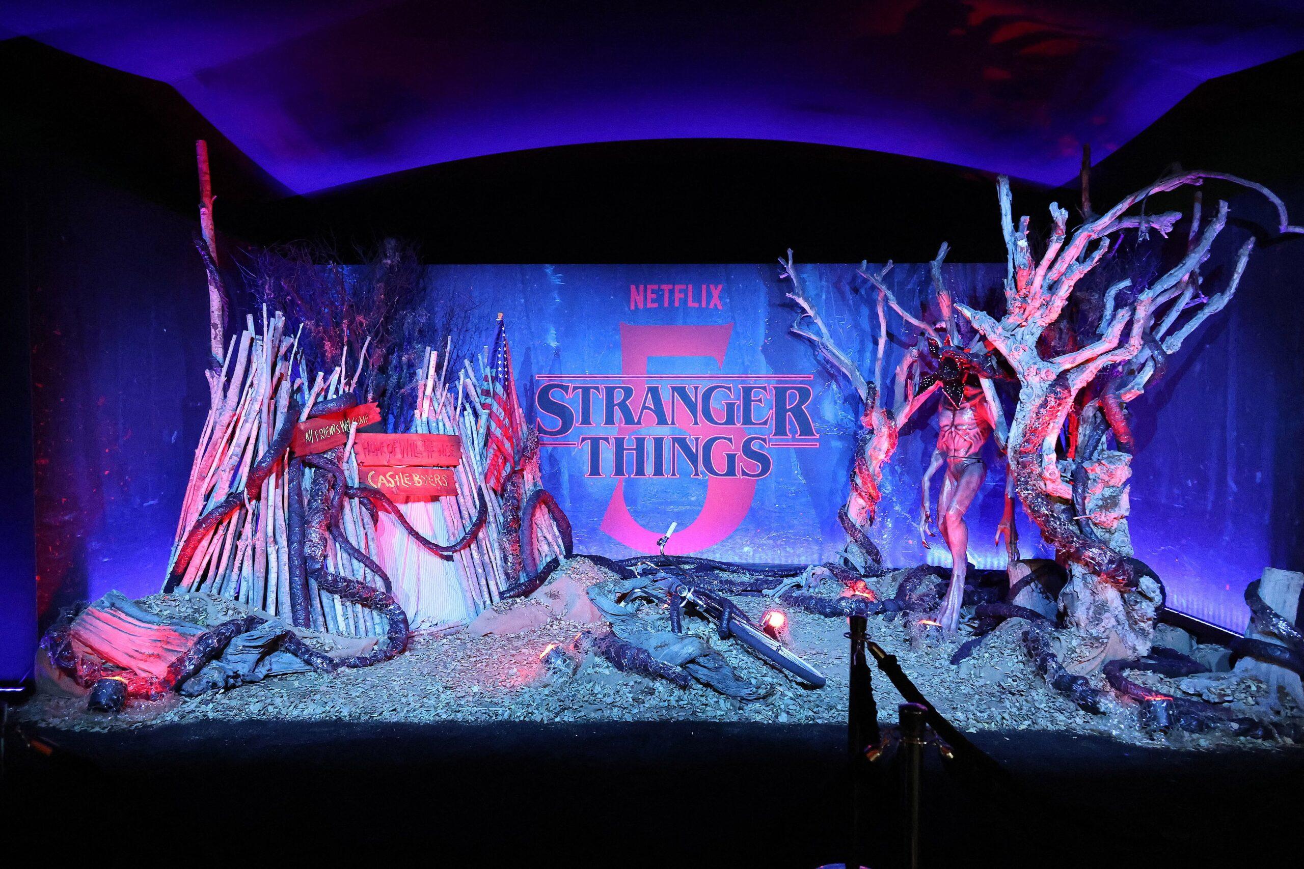 Photo op set up at Netflix Stranger Things Season 5 World Premiere