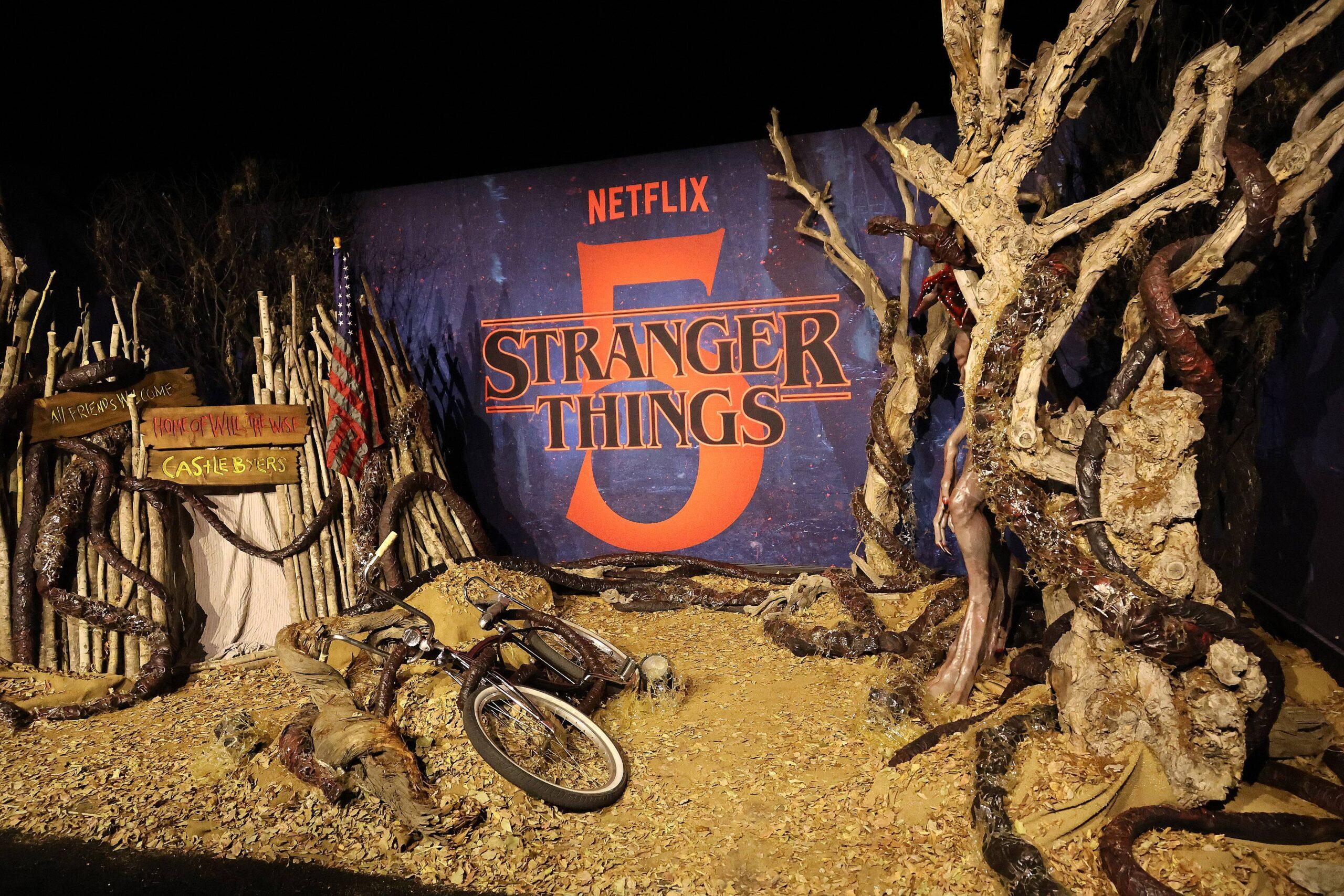 Photo op set up at Netflix Stranger Things Season 5 World Premiere