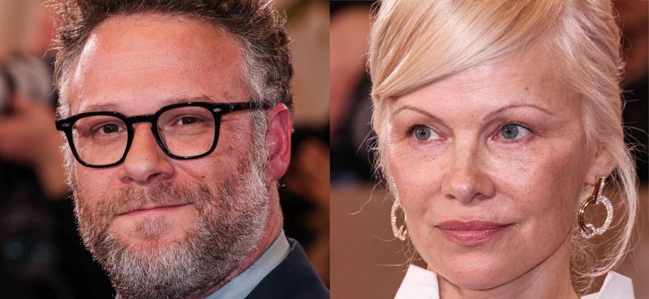 Seth Rogan (left) Pamela Anderson (right)
