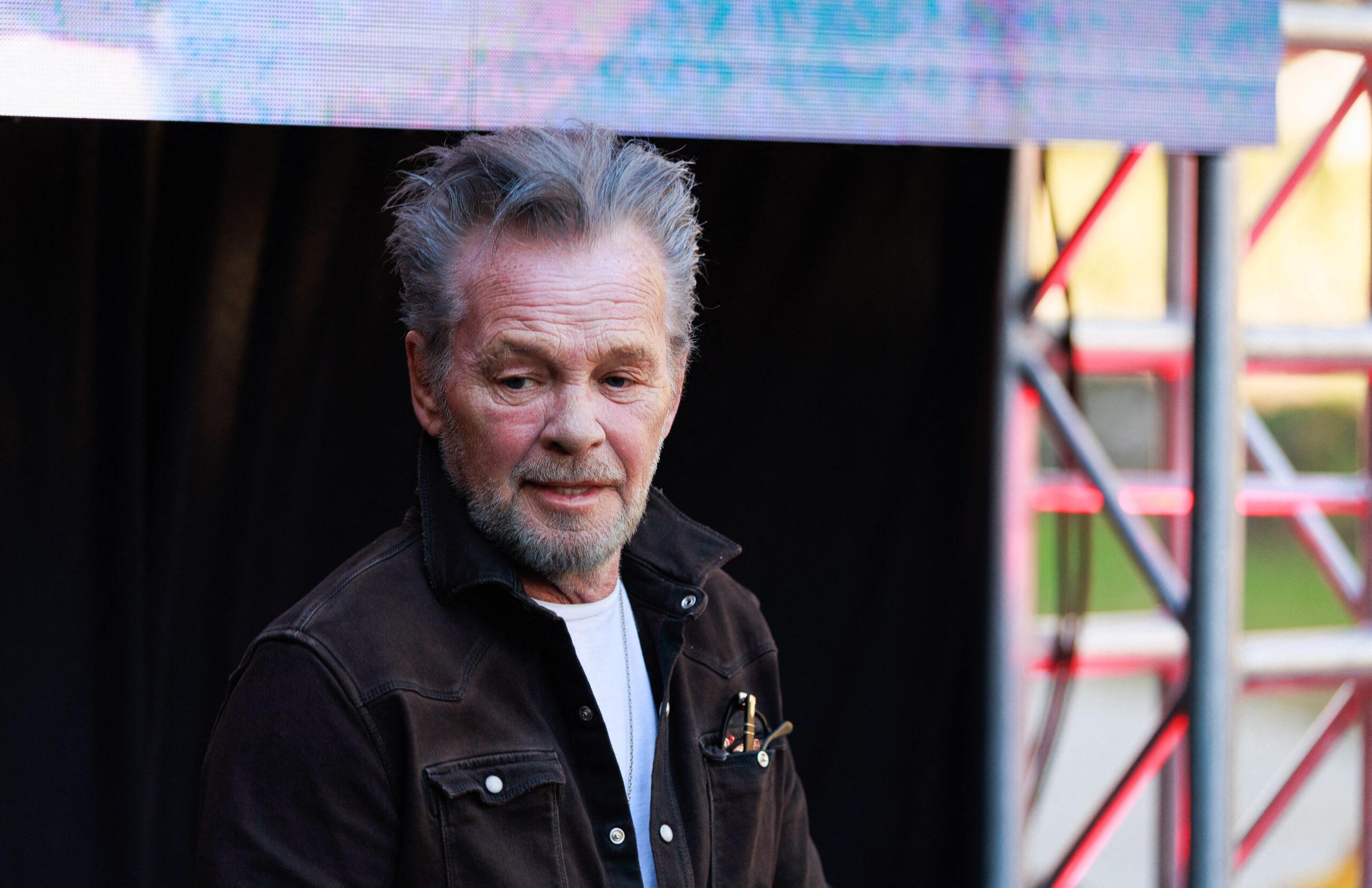 John Mellencamp at Bronze Statue of Indiana Rock Star John Mellencamp Unveiled