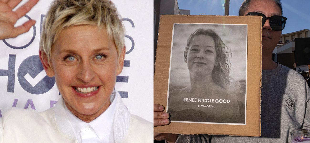 Ellen DeGeneres (left) Renee Good (right)