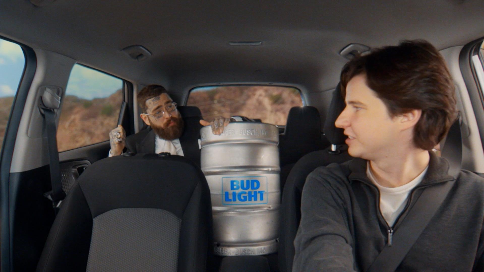 Post Malone in Bud Light commercials