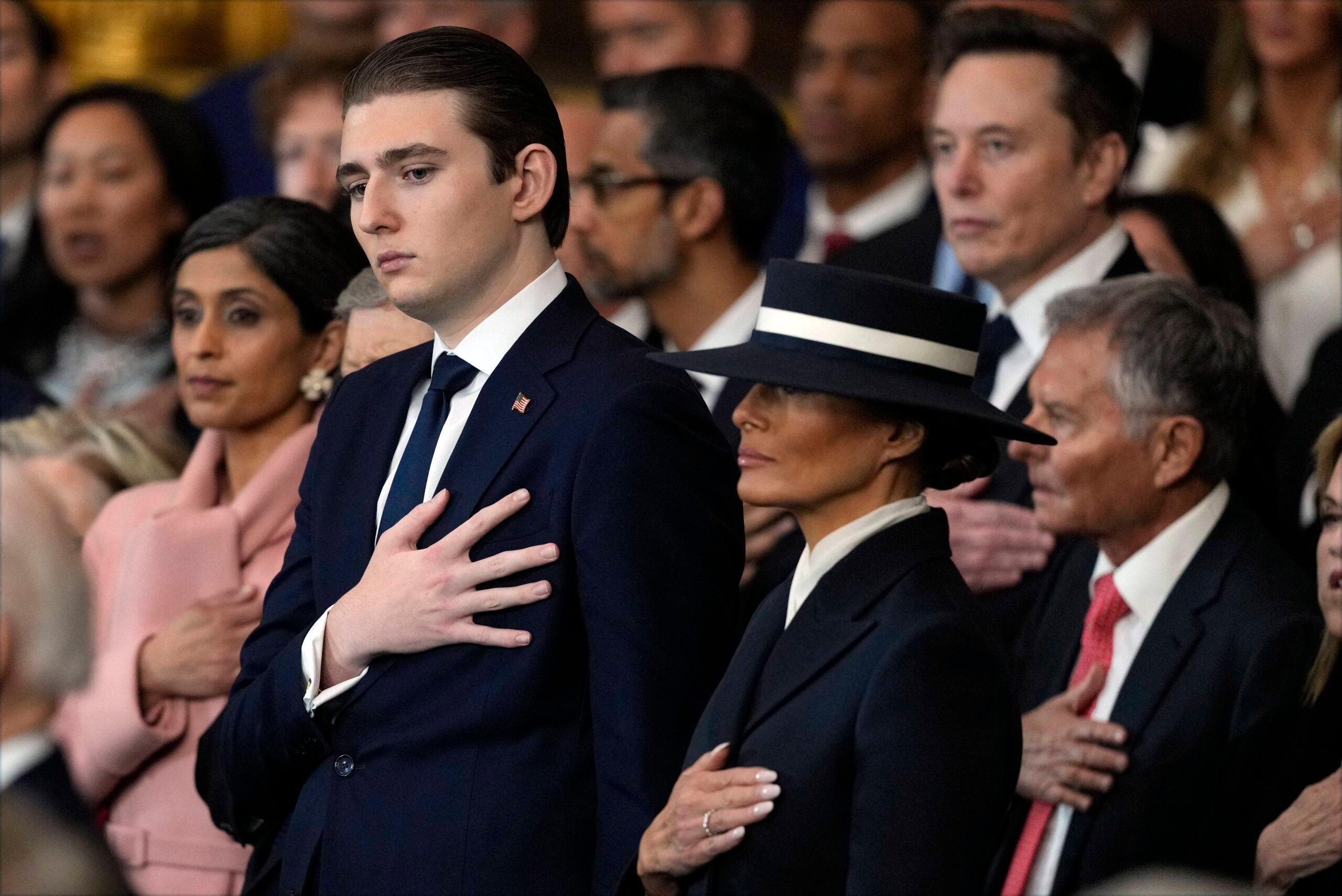 Barron Trump at the Donald Trump and J.D. Vance Swearing-In at the US Capitol