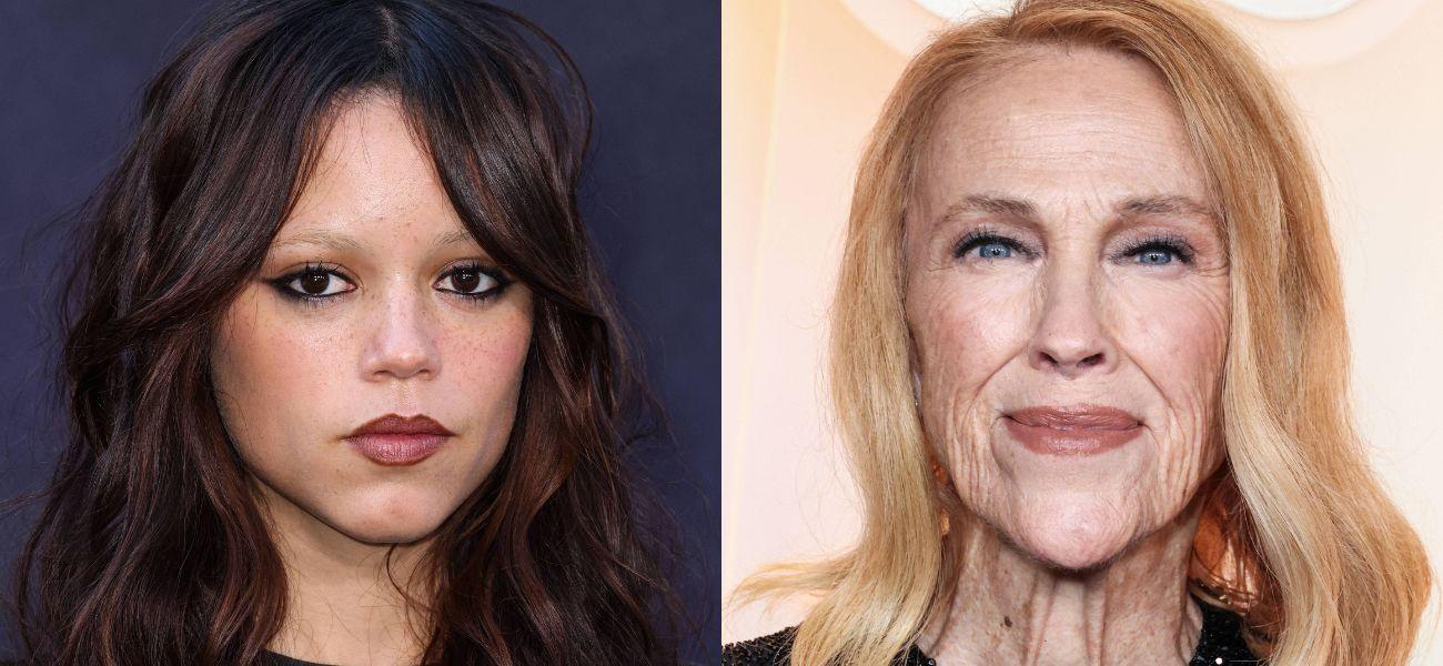 Jenna Ortego and Catherine O'Hara