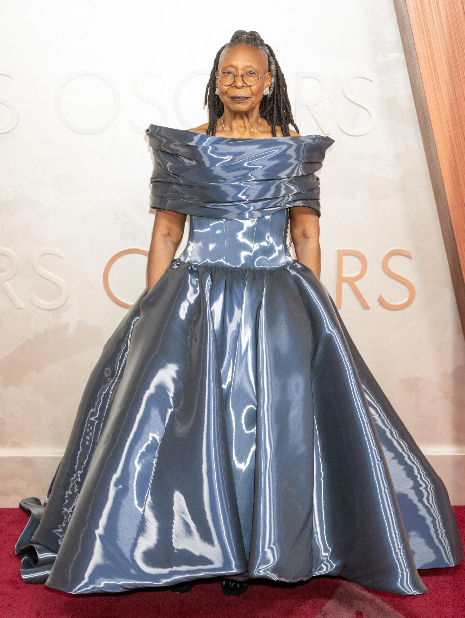 Whoopi Goldberg on the red carpet.