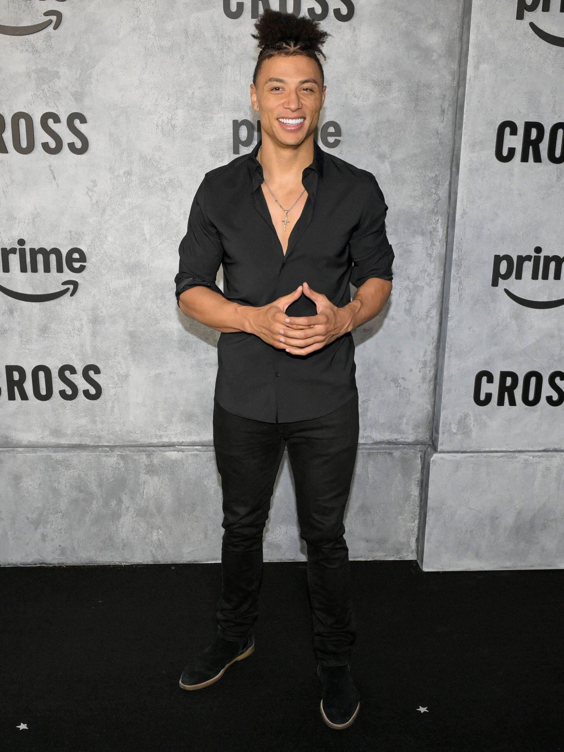 Chase DeMoor at ''Cross'' Red Carpet Premiere Event