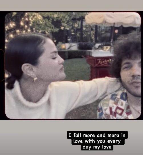 Selena Gomez shares video of her and Benny Blanco with a sweet message
