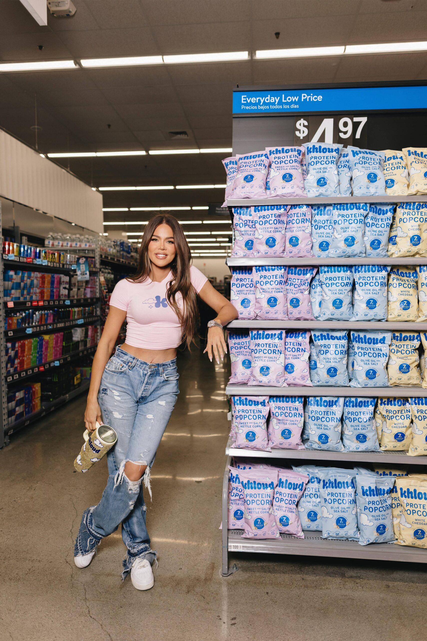 Khloé Kardashian makes a surprise shop at her local Walmart as retail giant rolls out her own Khloud Protein Popcorn