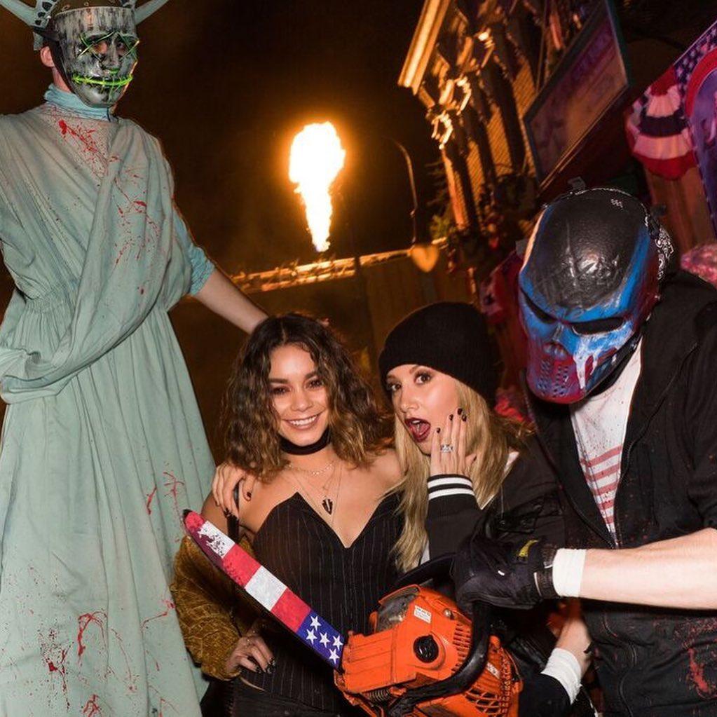 Vanessa Hudgens and Ashley Tisdale at fright night