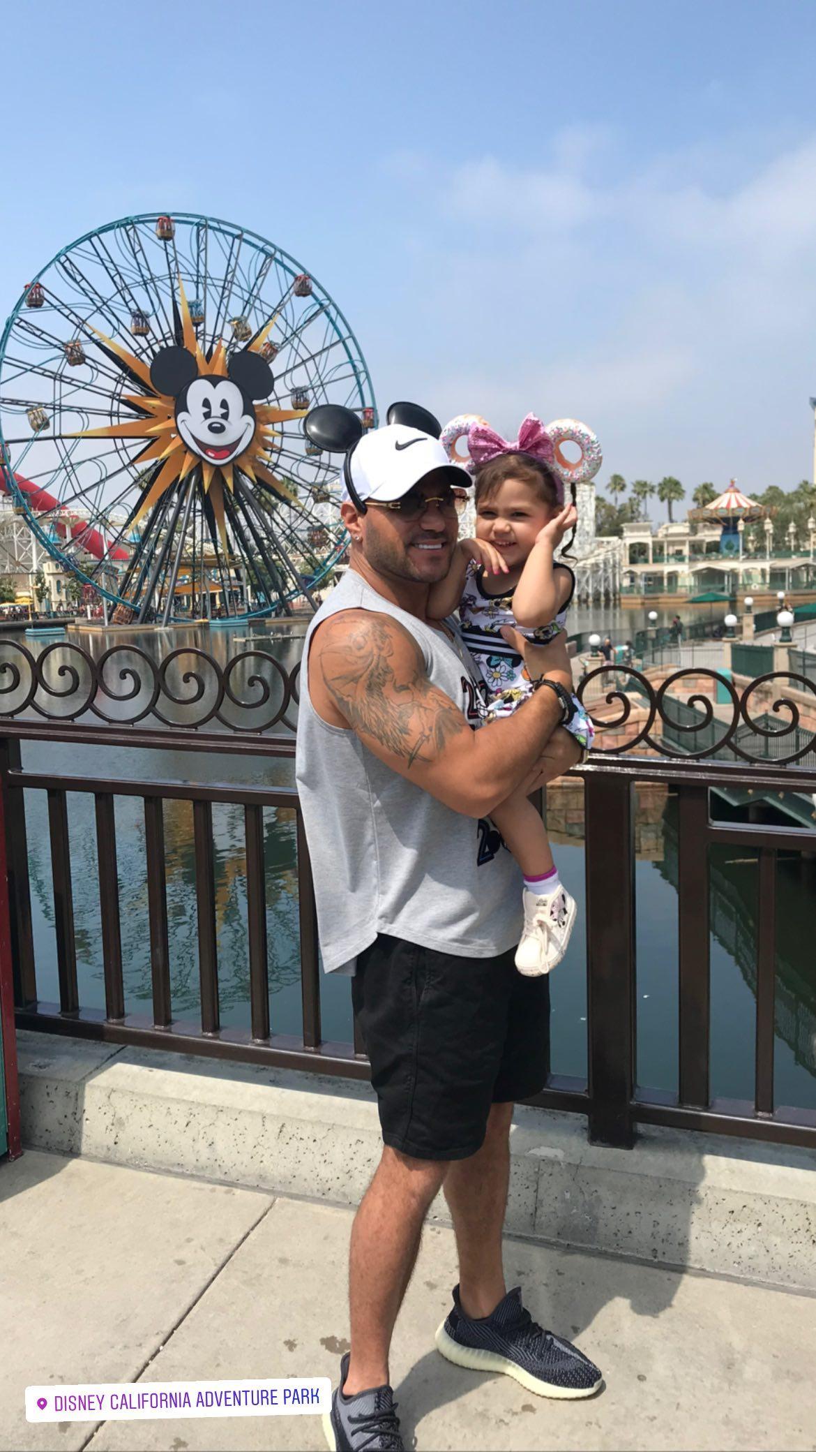 Ronnie and daughter at Disneyland