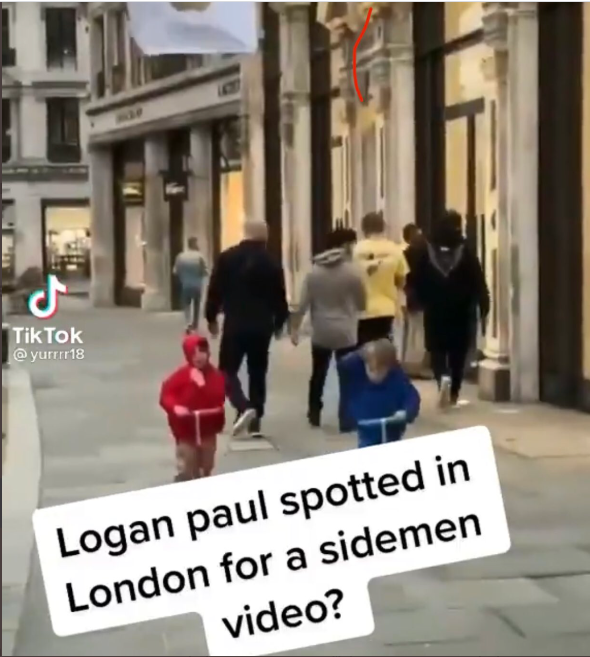 Logan Paul allegedly walking in England