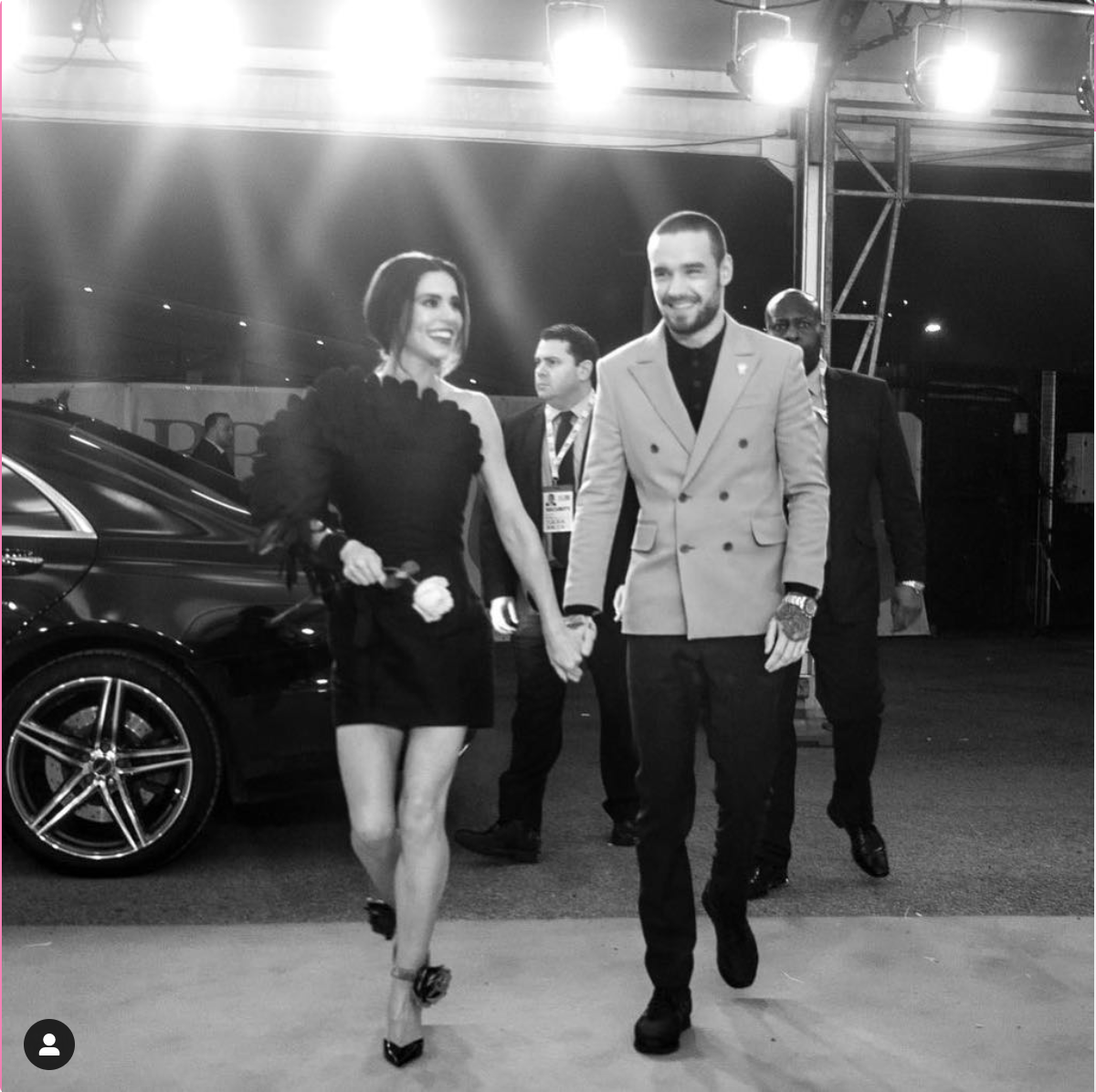 Cheryl Cole & Liam Payne holding hands