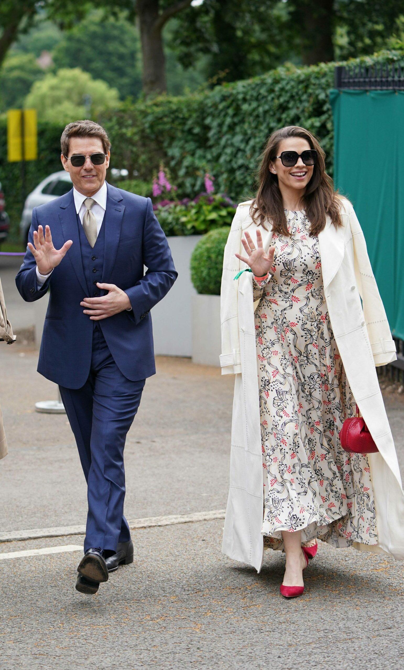 Tom Cruise and Hayley Atwell attend Wimbledon
