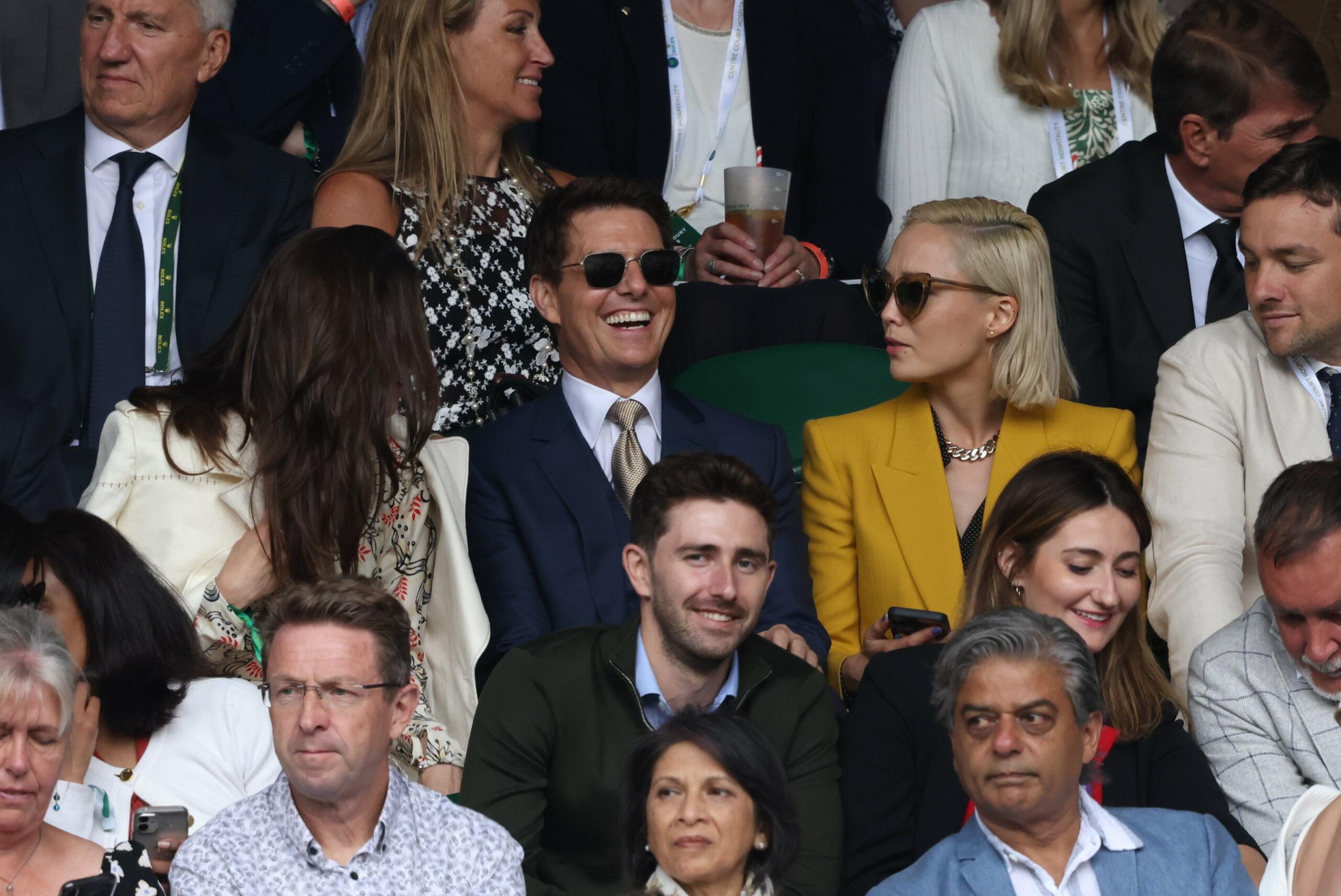 Tom Cruise and Hayley Atwell at Wimbledon
