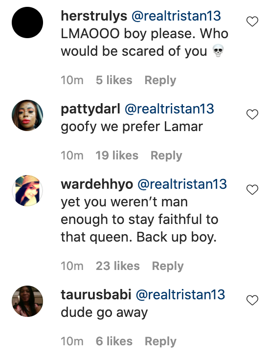 Khloe Kardashian's fans commenting