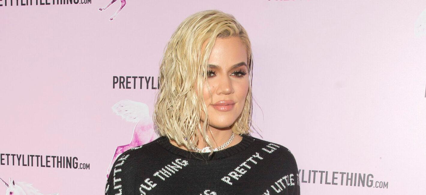 Khloe Kardashian puts on a brave face as she hits the red carpet for the opening on apos Pretty Little Things apos in West Hollywood CA