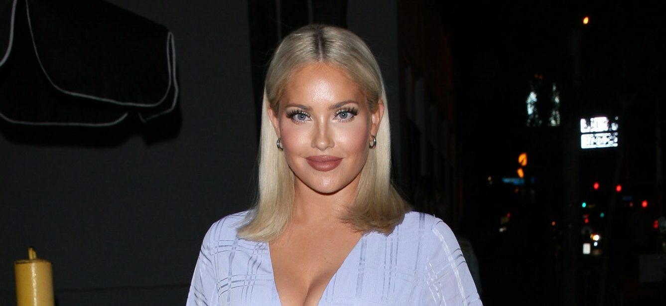 Natalie Halcro and Olivia Pierson are seen heading to Delilah restaurant