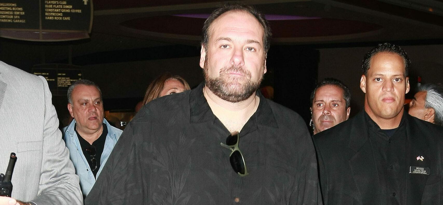 James Gandolfini arrives at the Sopranos final Episode watch party at Hard Rock Live at the Seminole Hard Rock Hotel amp Casino Hollywood on June 10th 2007