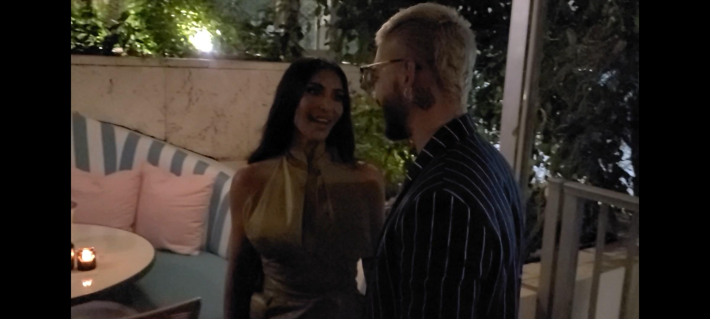 Kim Kardashian is all smiles with Maluma at vip party in Miami