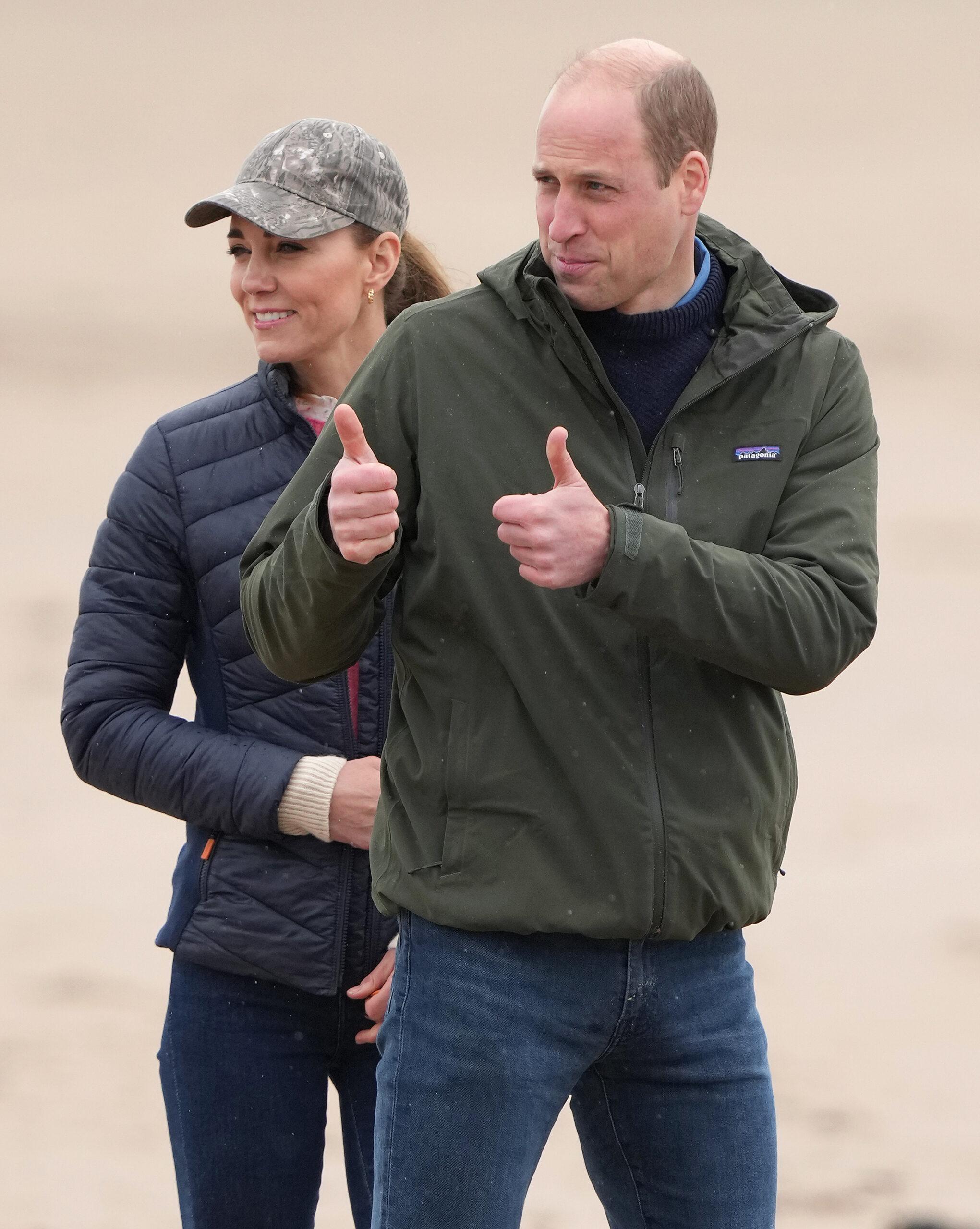 William and Kate go land yachting in St Andrews