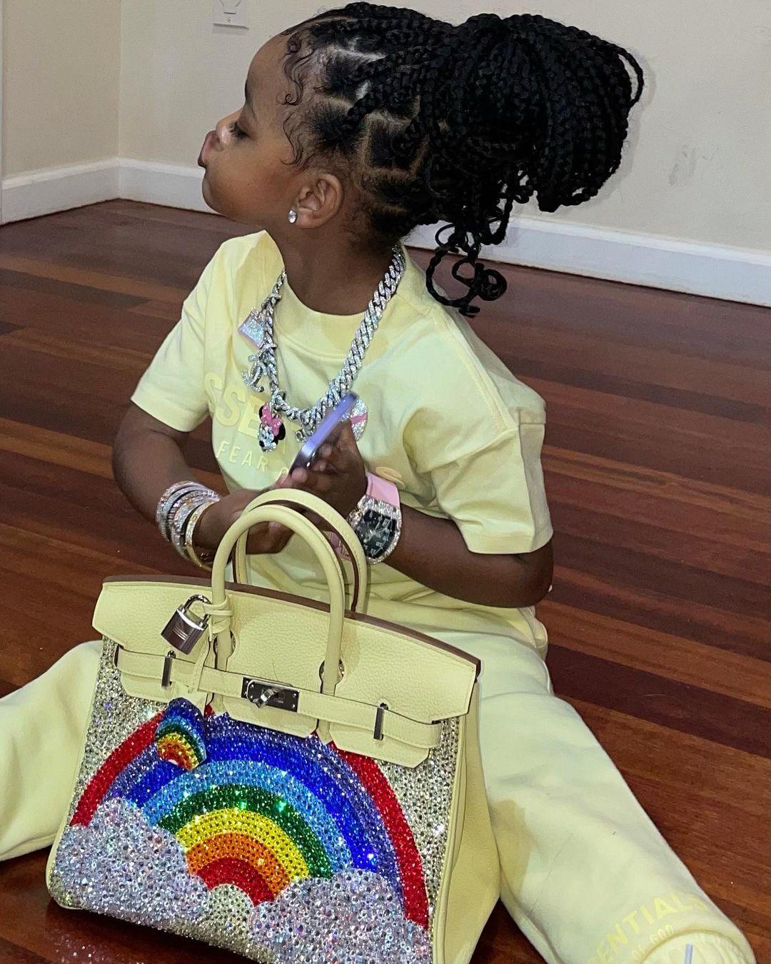 Cardi B Gives 3-Year-Old Daughter A Bedazzled $50,000 Handbag!
