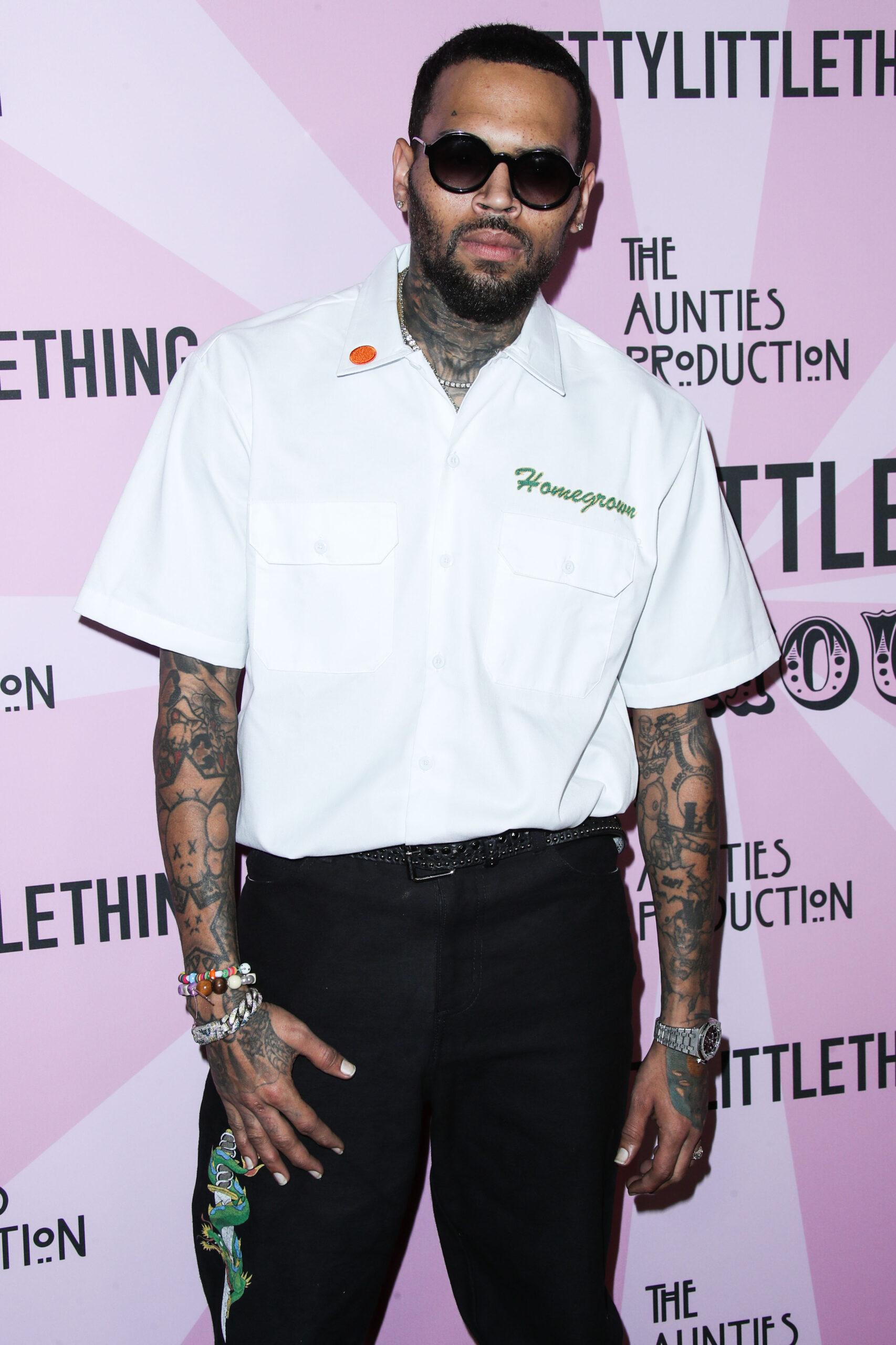 Chris Brown at the PrettyLittleThing Madhouse Presented By Teyana Taylor