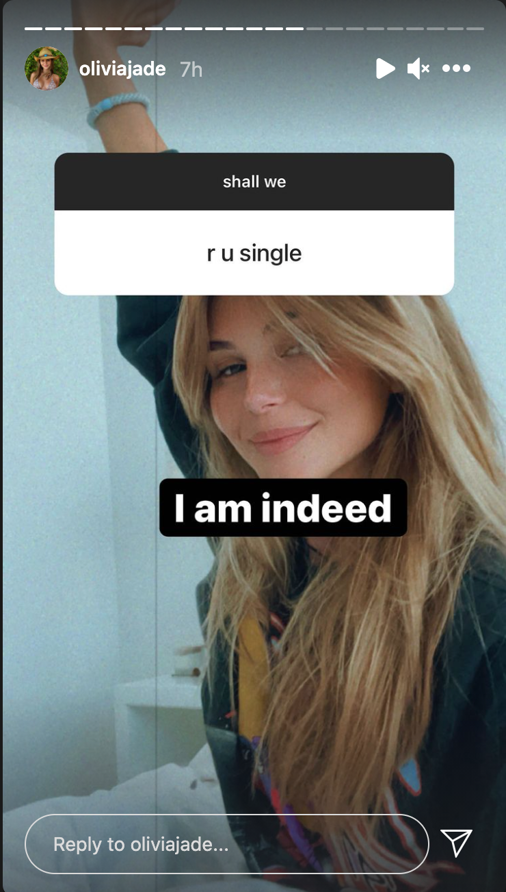 Olivia Jade says she's single