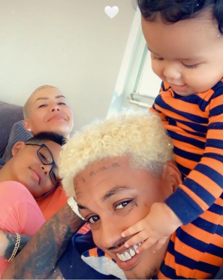 //amber rose and family